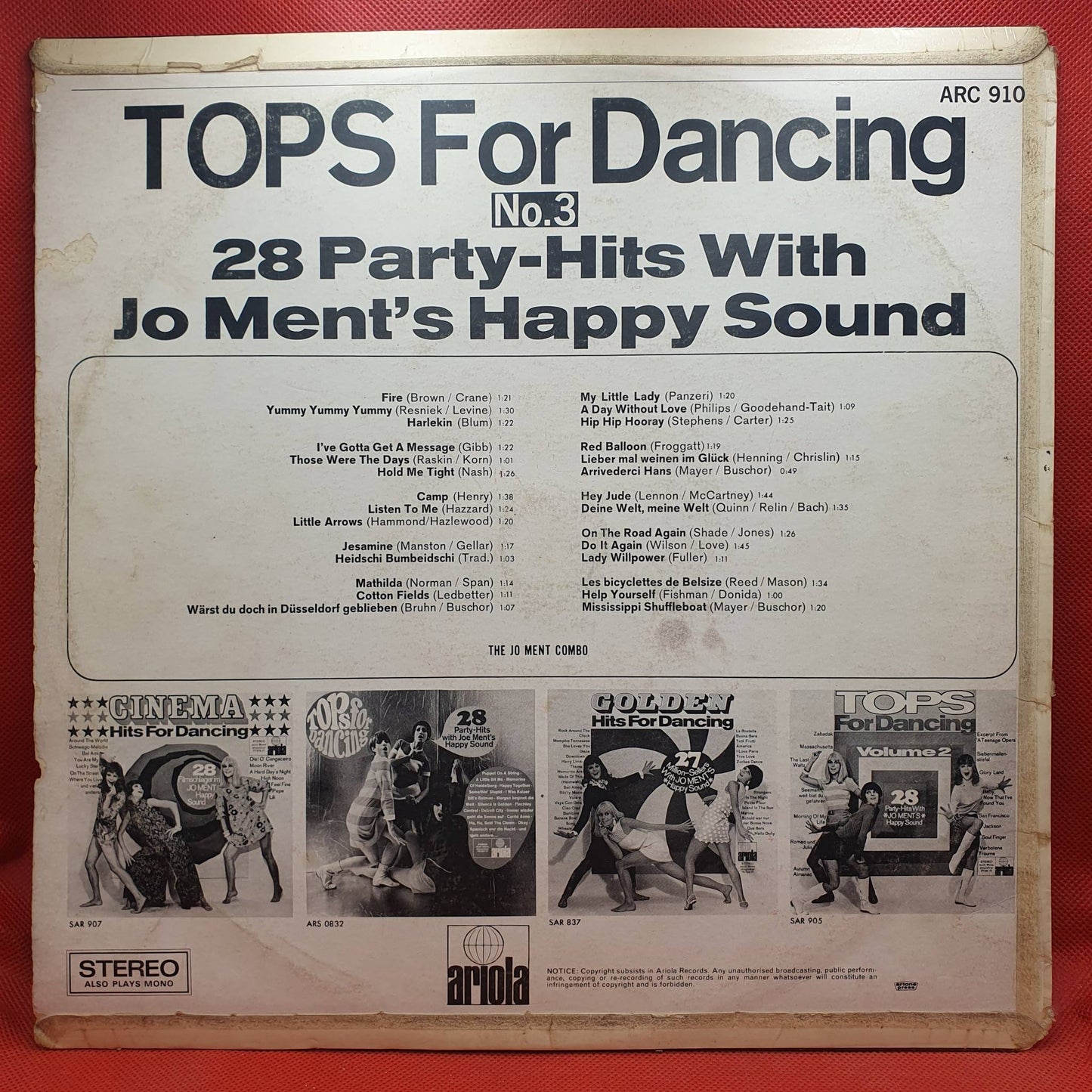Jo Ment's Happy Sound – Tops For Dancing No.3