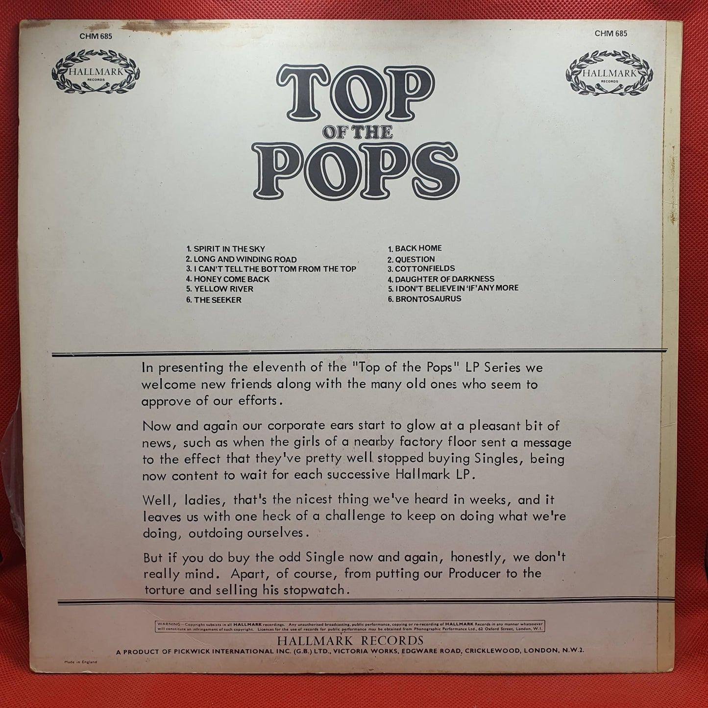 Unknown Artist – Top Of The Pops Vol. 11