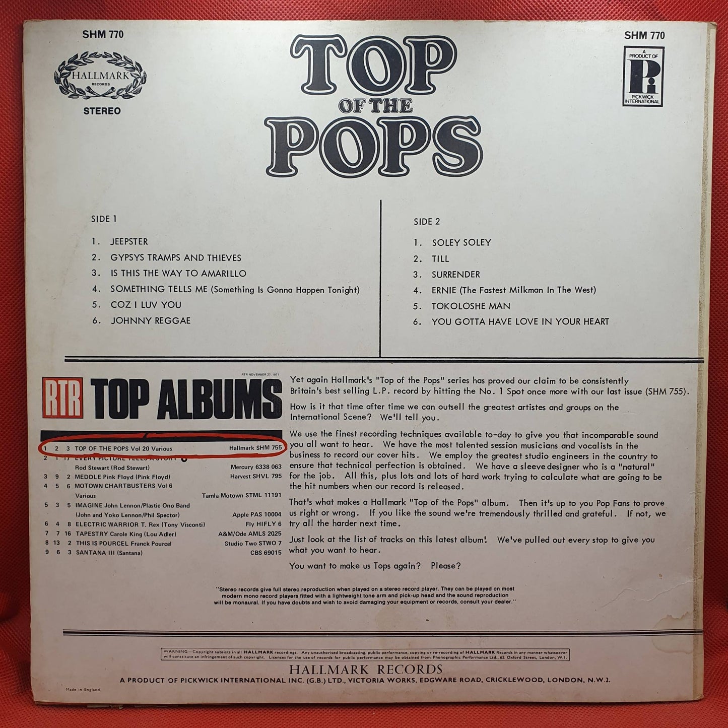 Various – Top Of The Pops Vol. 21