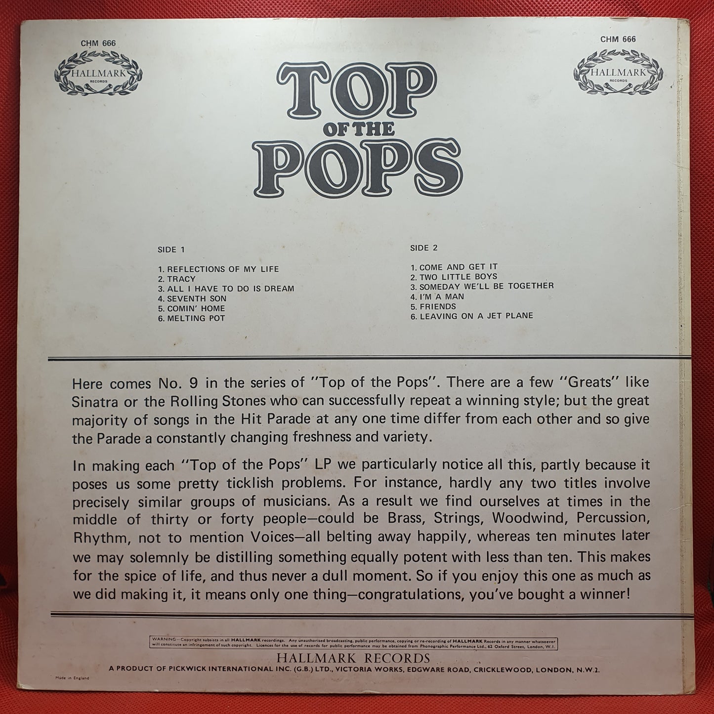 Unknown Artist – Top Of The Pops Vol. 9