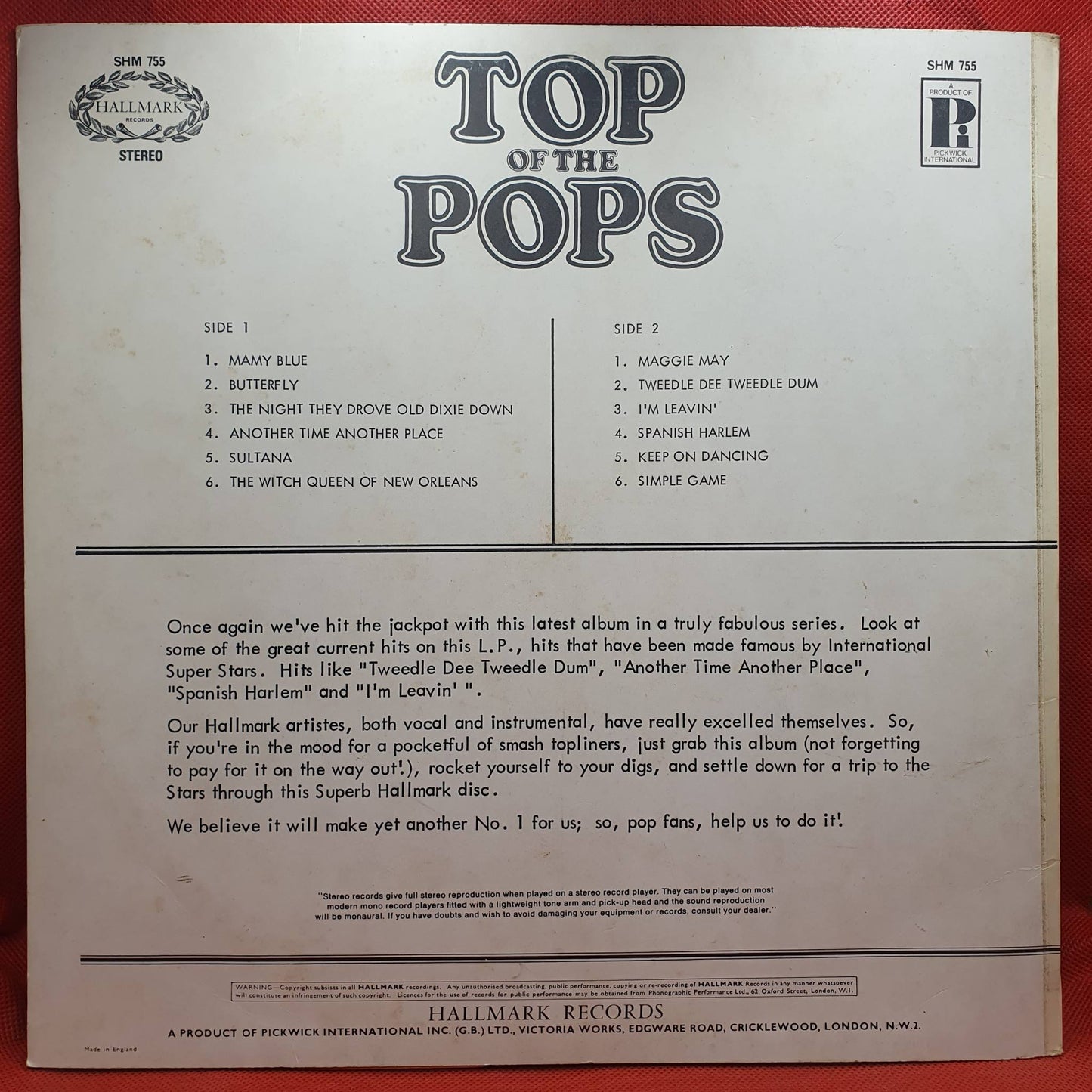 Unknown Artist – Top Of The Pops Vol. 20