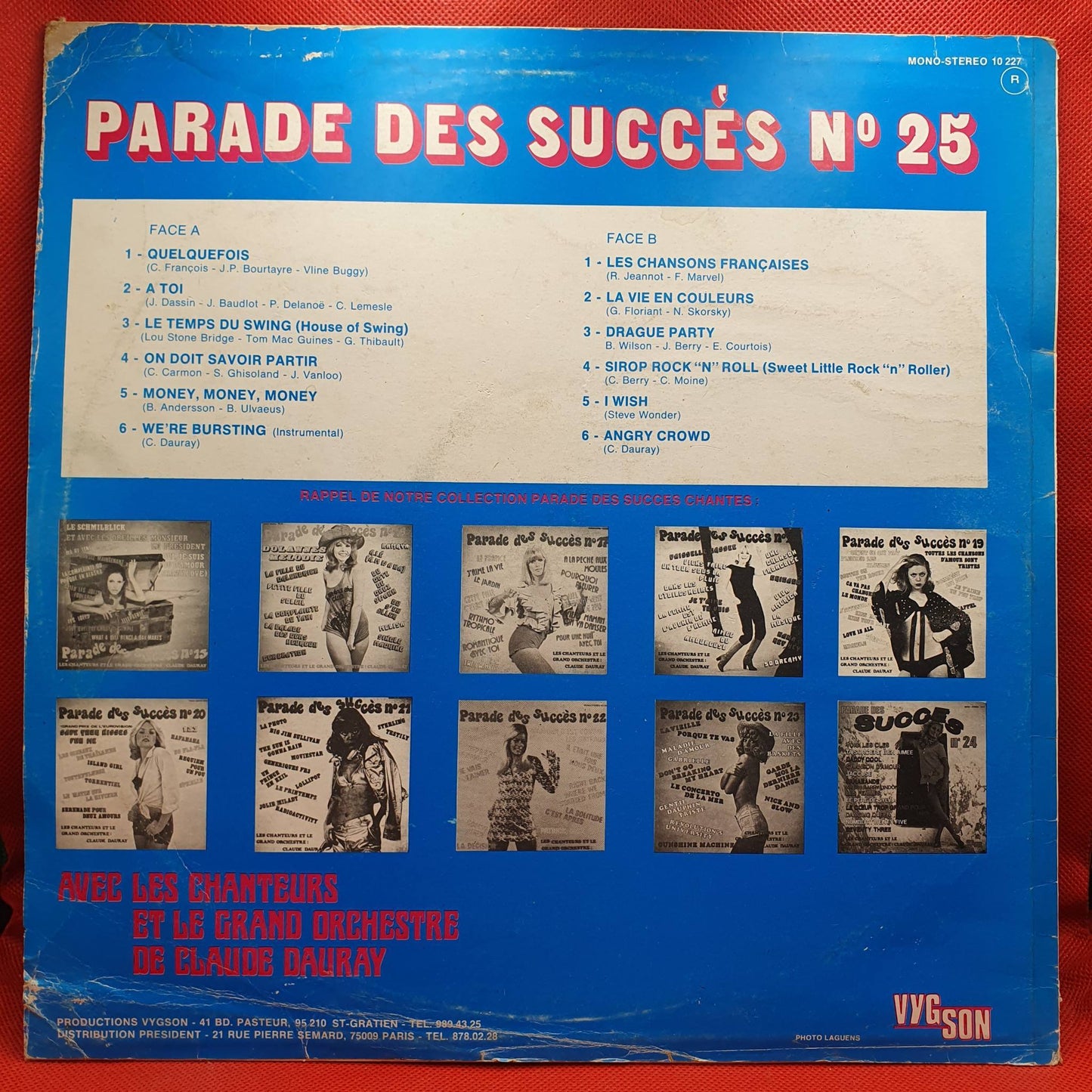 Les Chanteurs Et Le Grand Orchestre De Claude Dauray – Parade Des Succès N°25
