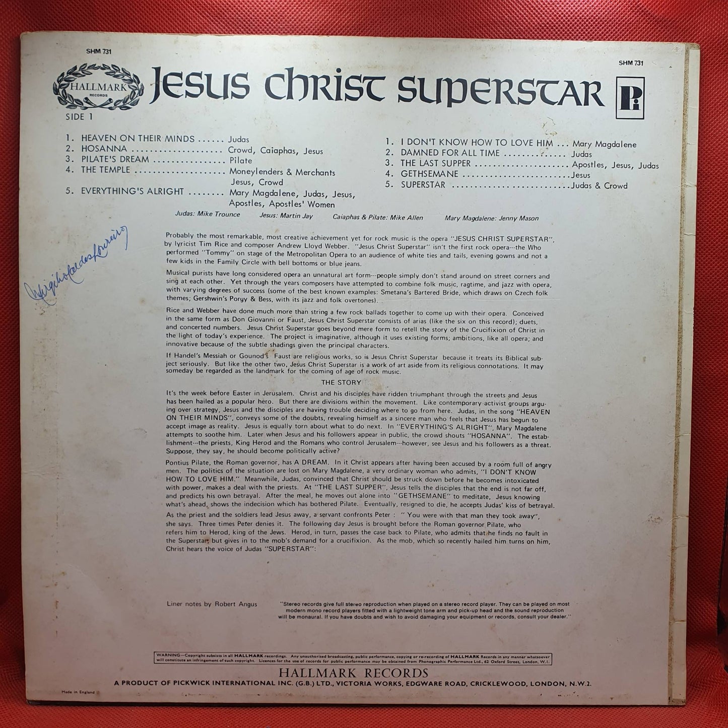 Mike Trounce, Mike Allen, Martin Jay, Jenny Mason – Jesus Christ Superstar (Excerpts From The Rock Opera)