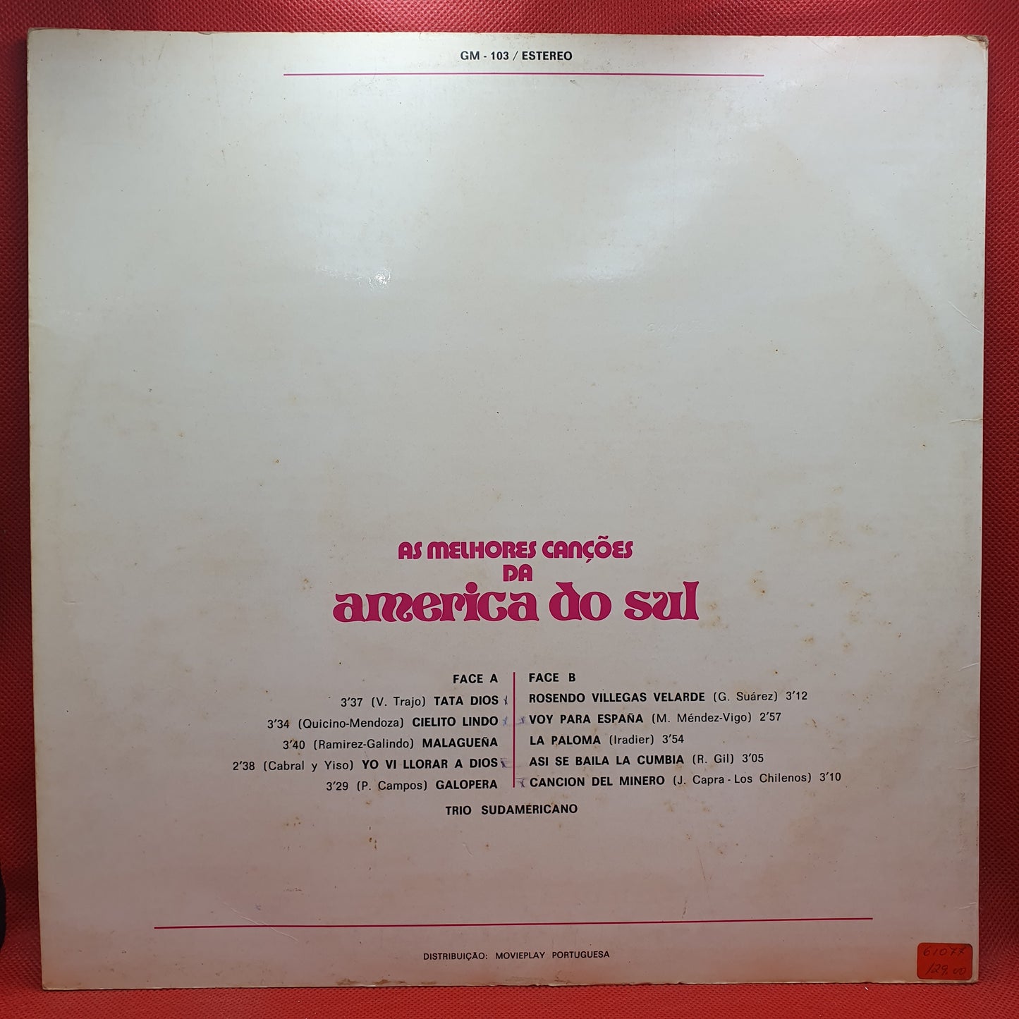 Trio Sudamericano – As Melhores Canções Da America Do Sul