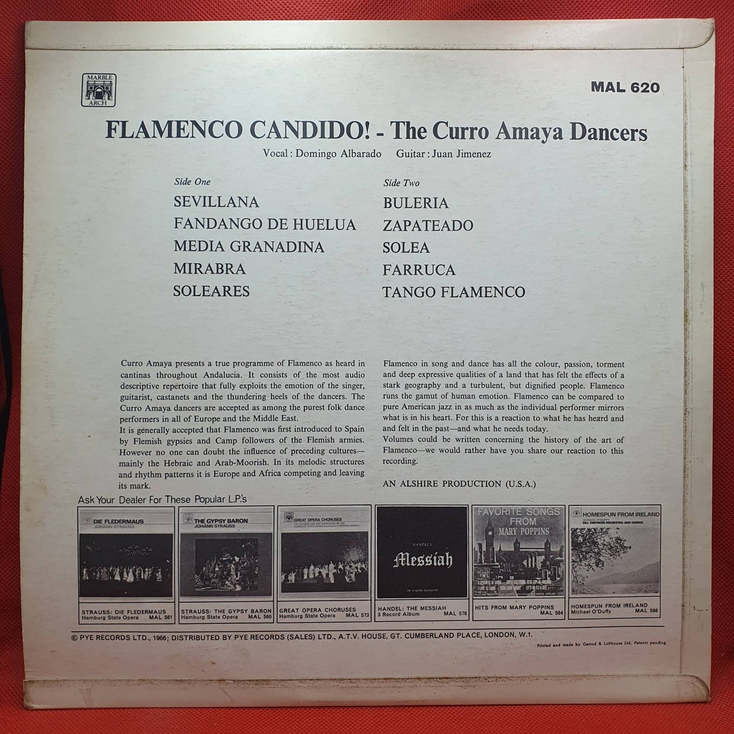 Curro Amaya Dancers - Domingo Albarado, Juan Jimenez – Flamenco Candido!