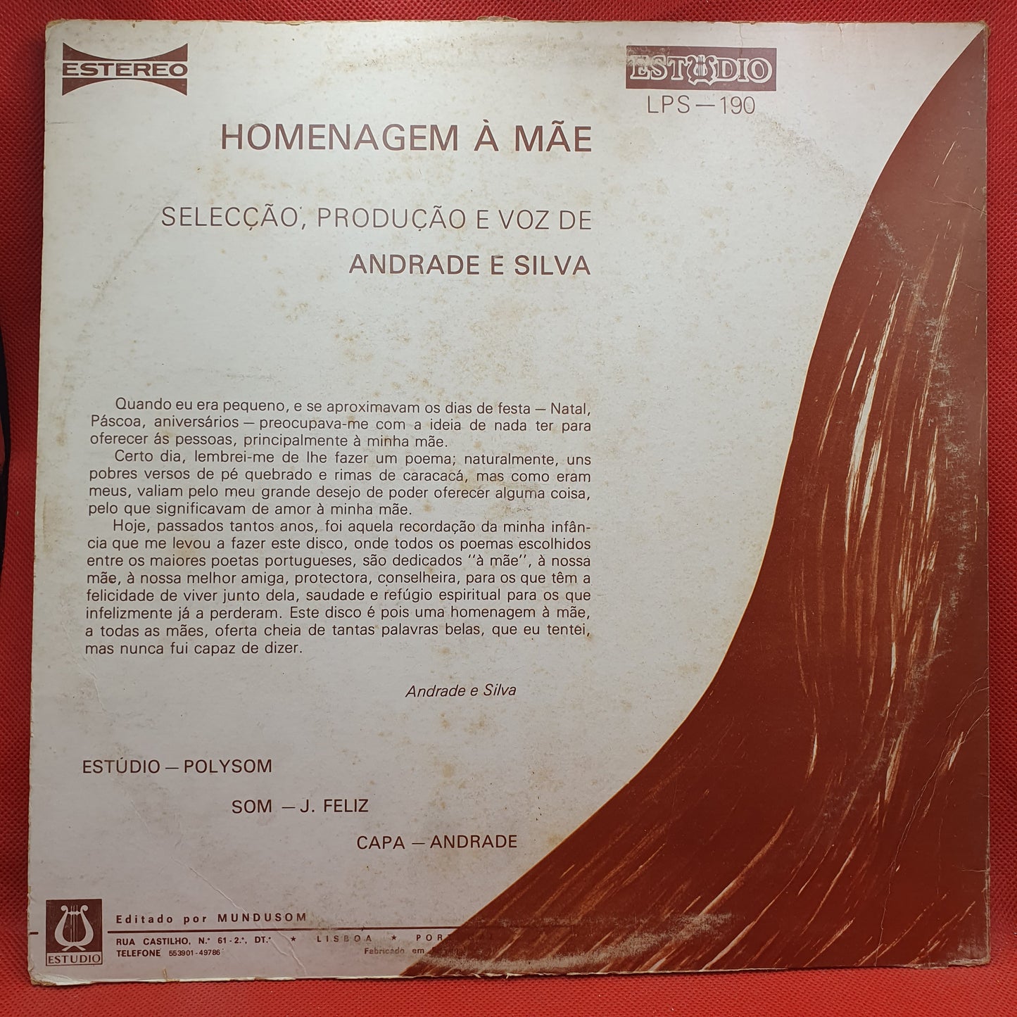 Andrade E Silva – Homenagem À Mãe (Antologia Poética)