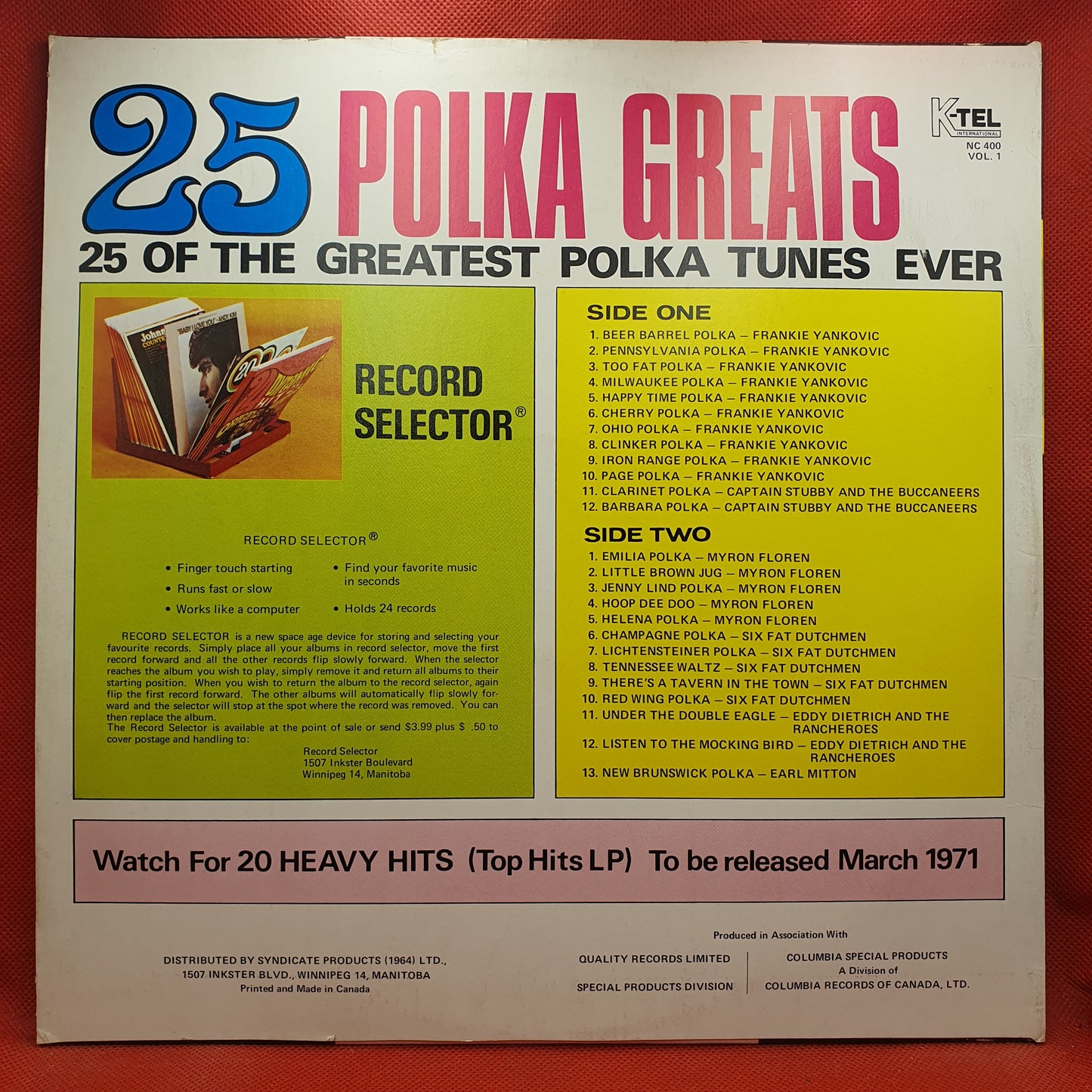 Various – 25 Polka Greats