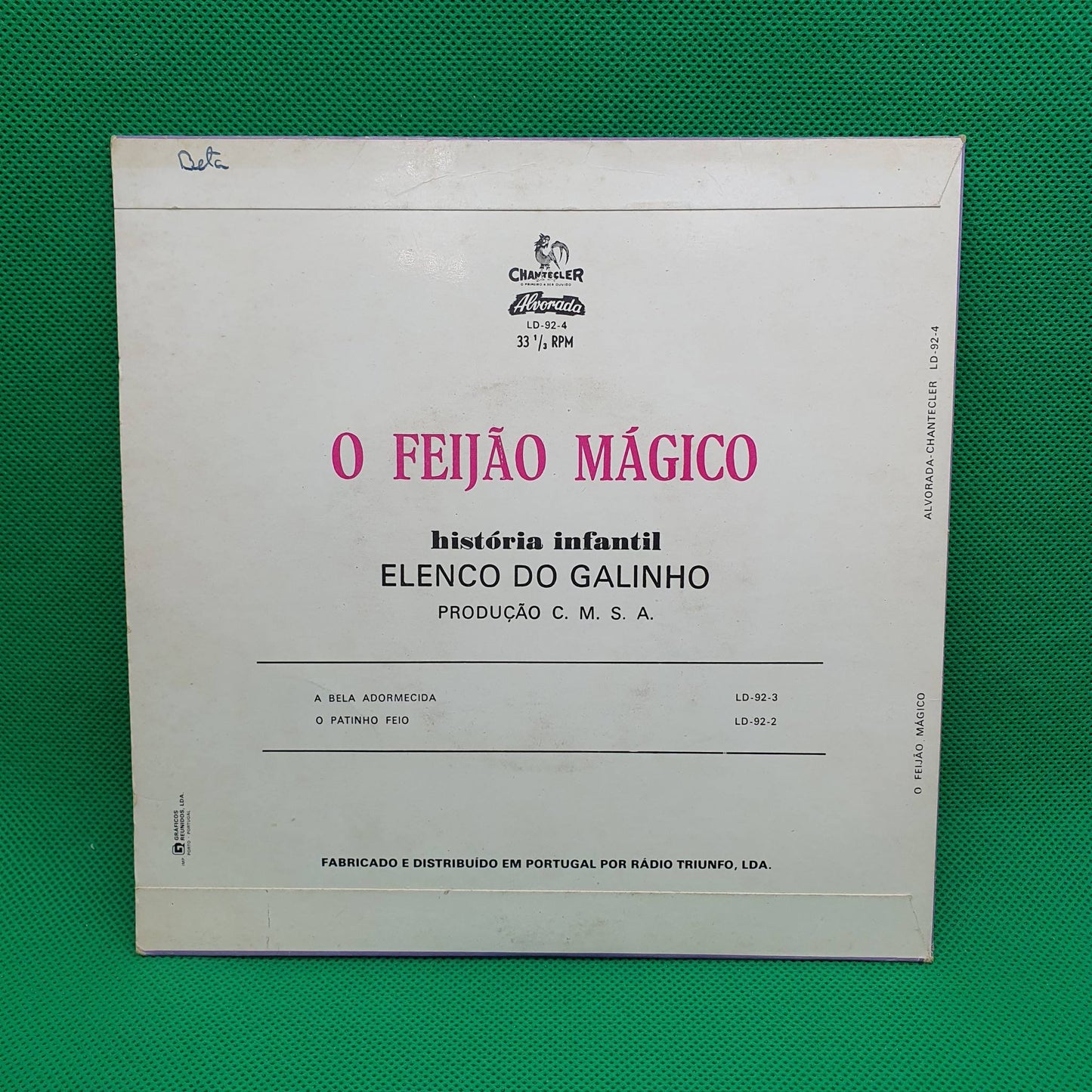 Elenco Do Galinho – O Feijão Magico