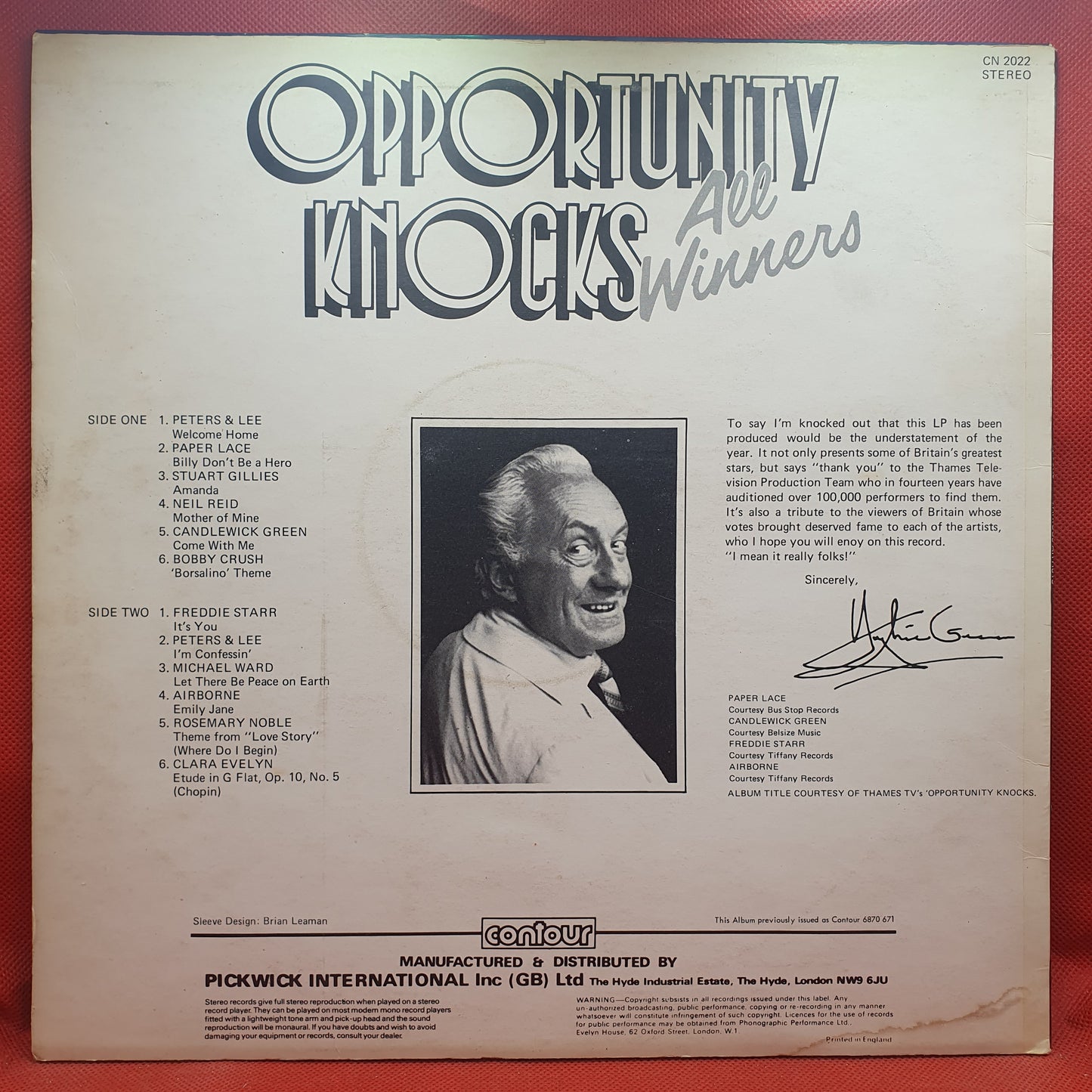Various – Opportunity Knocks All Winners