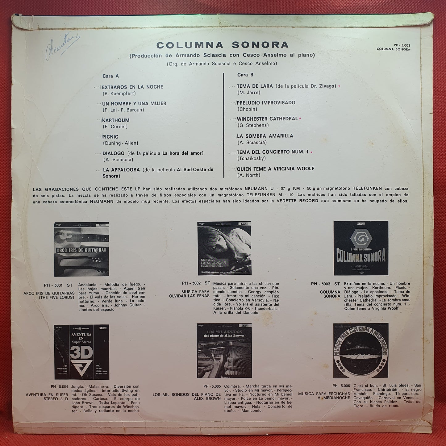 Armando Sciascia Con Cesco Anselmo – Columna Sonora