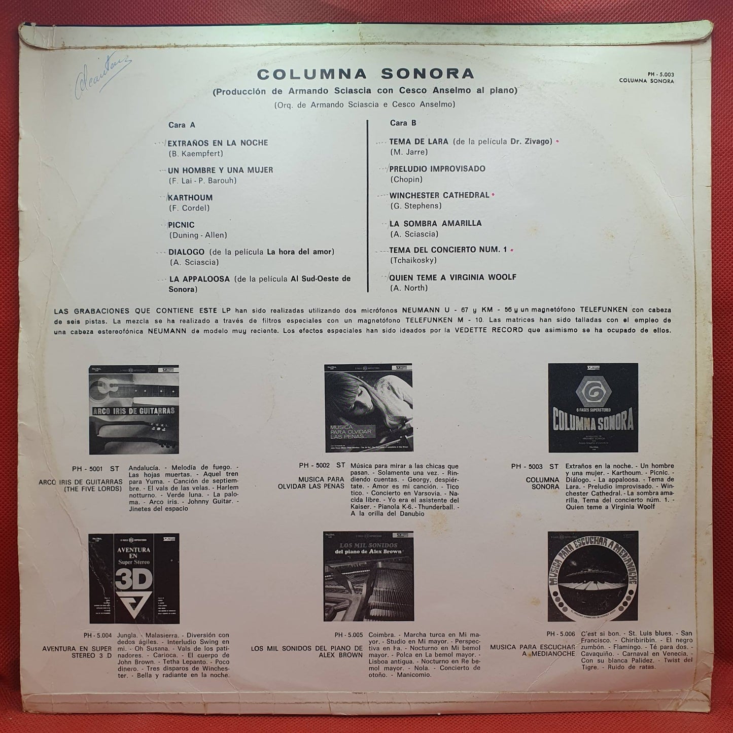 Armando Sciascia Con Cesco Anselmo – Columna Sonora