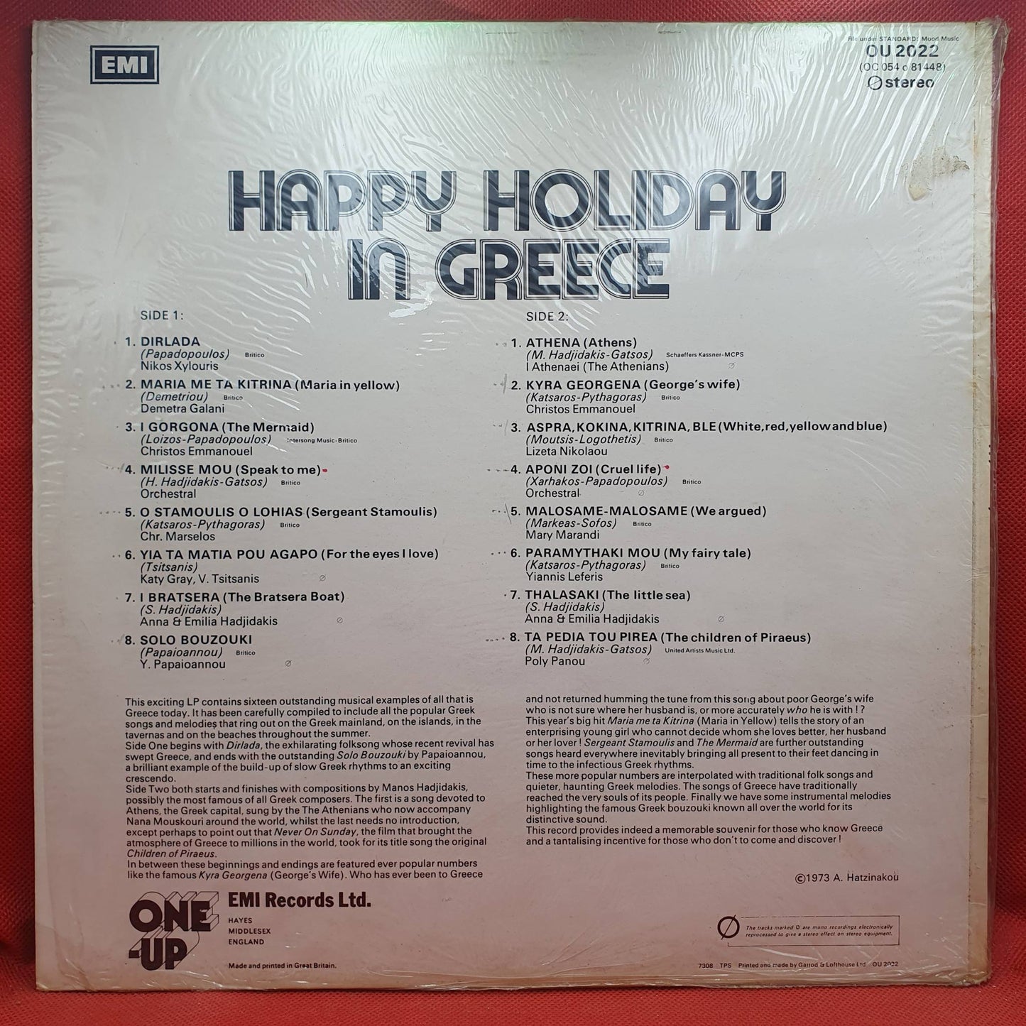 Various – Happy Holiday In Greece - 16 Of Greece's All-time Greats