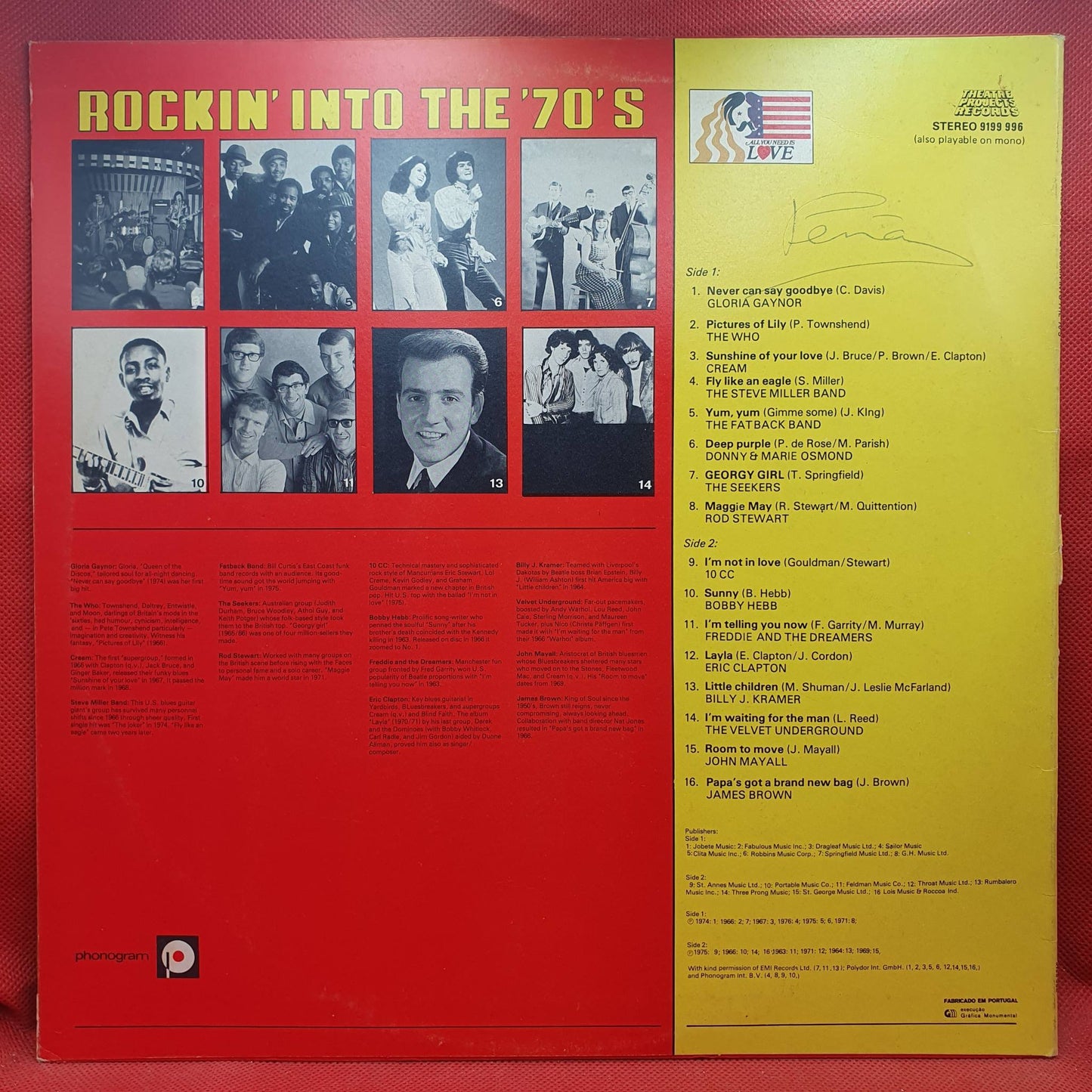 Various – All You Need Is Love: Rockin' Into The 70's