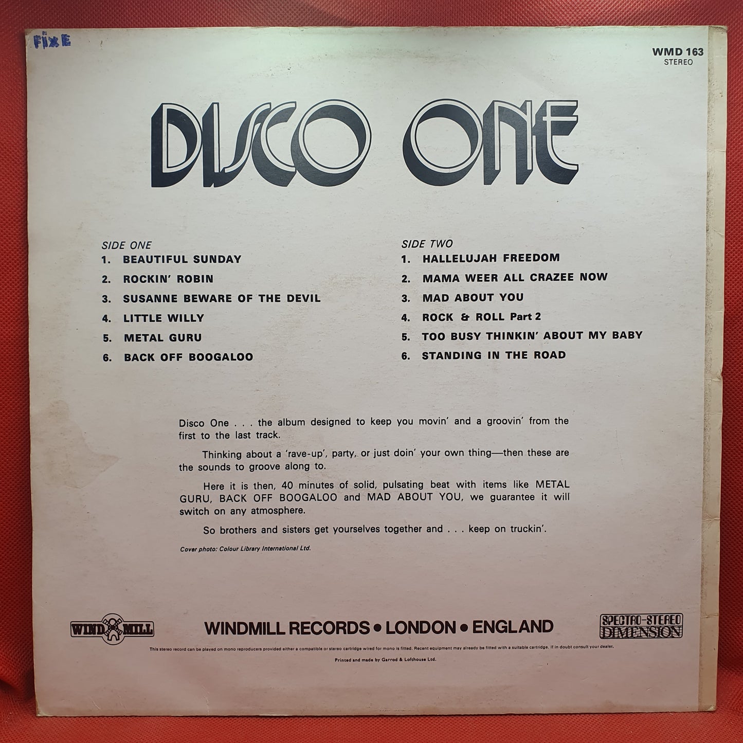 Unknown Artist – Disco One