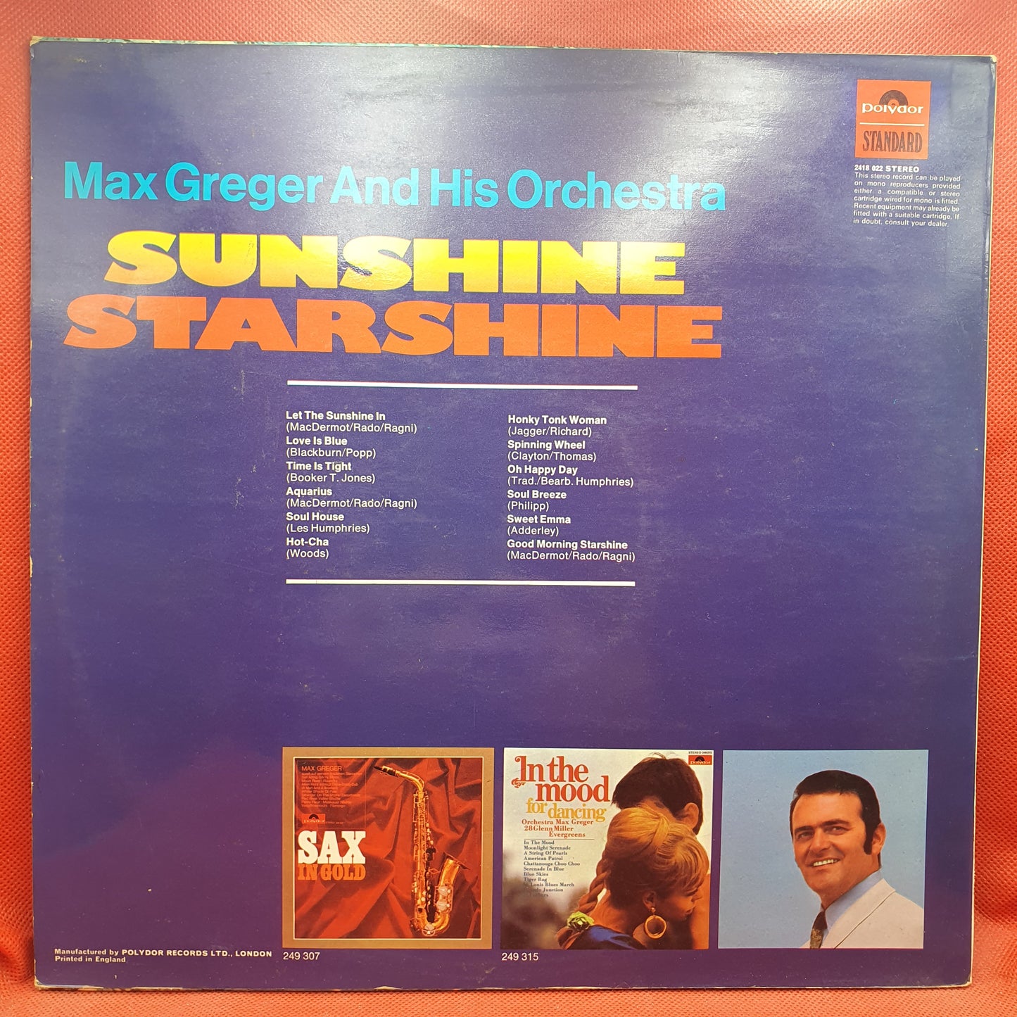 Max Greger And His Orchestra – Sunshine Starshine