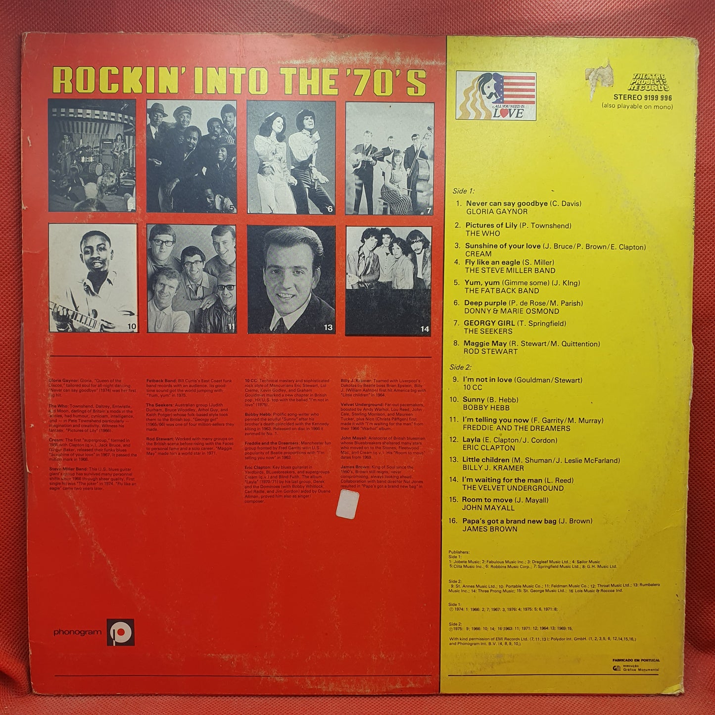 Various – All You Need Is Love: Rockin' Into The 70's