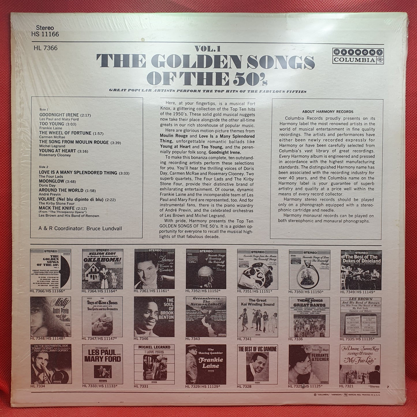 Various – The Golden Songs Of The 50's - Vol 1