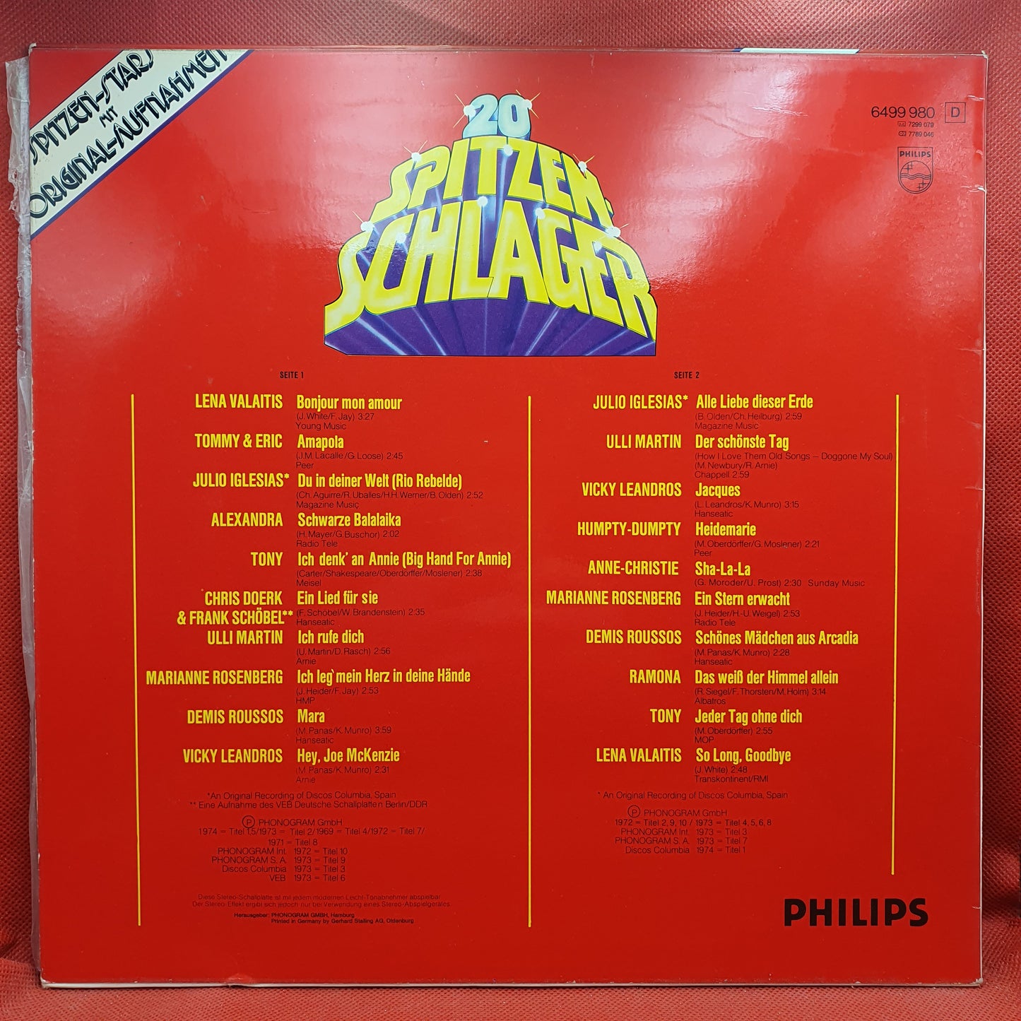 Various – 20 Spitzen-Schlager