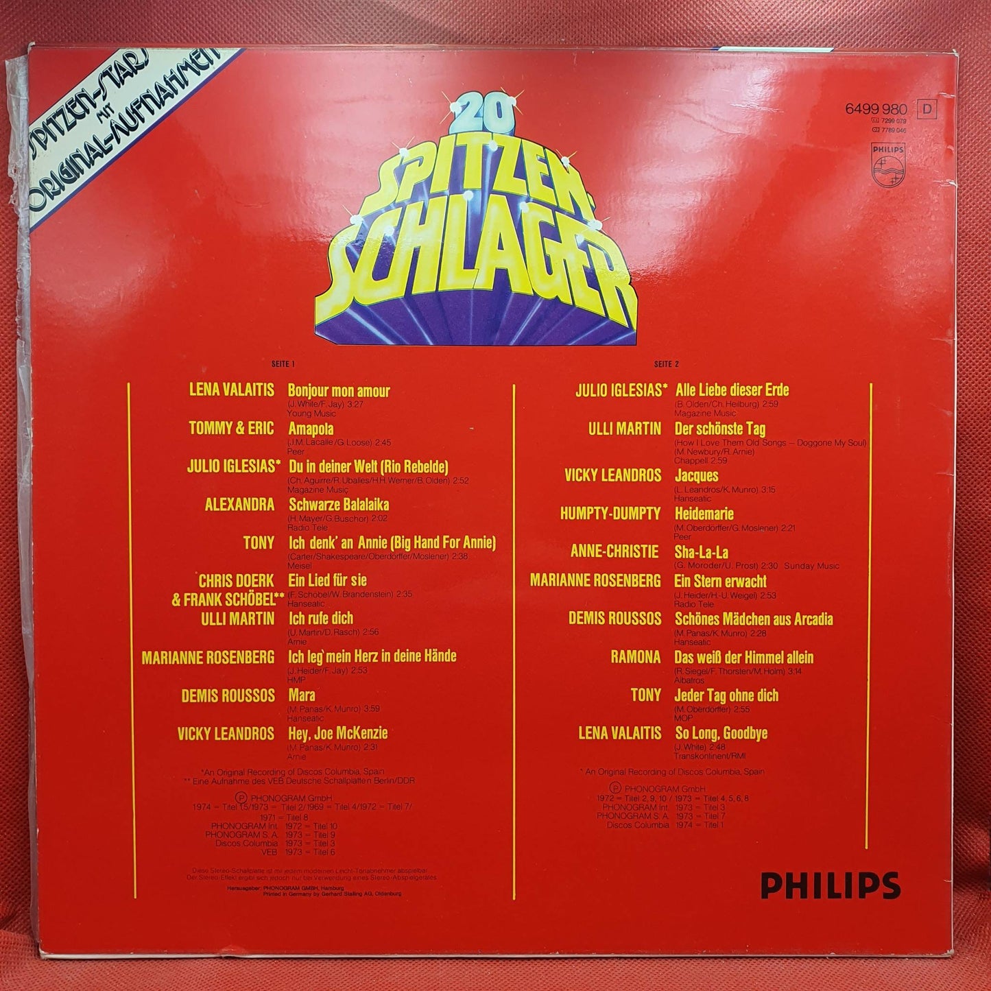 Various – 20 Spitzen-Schlager