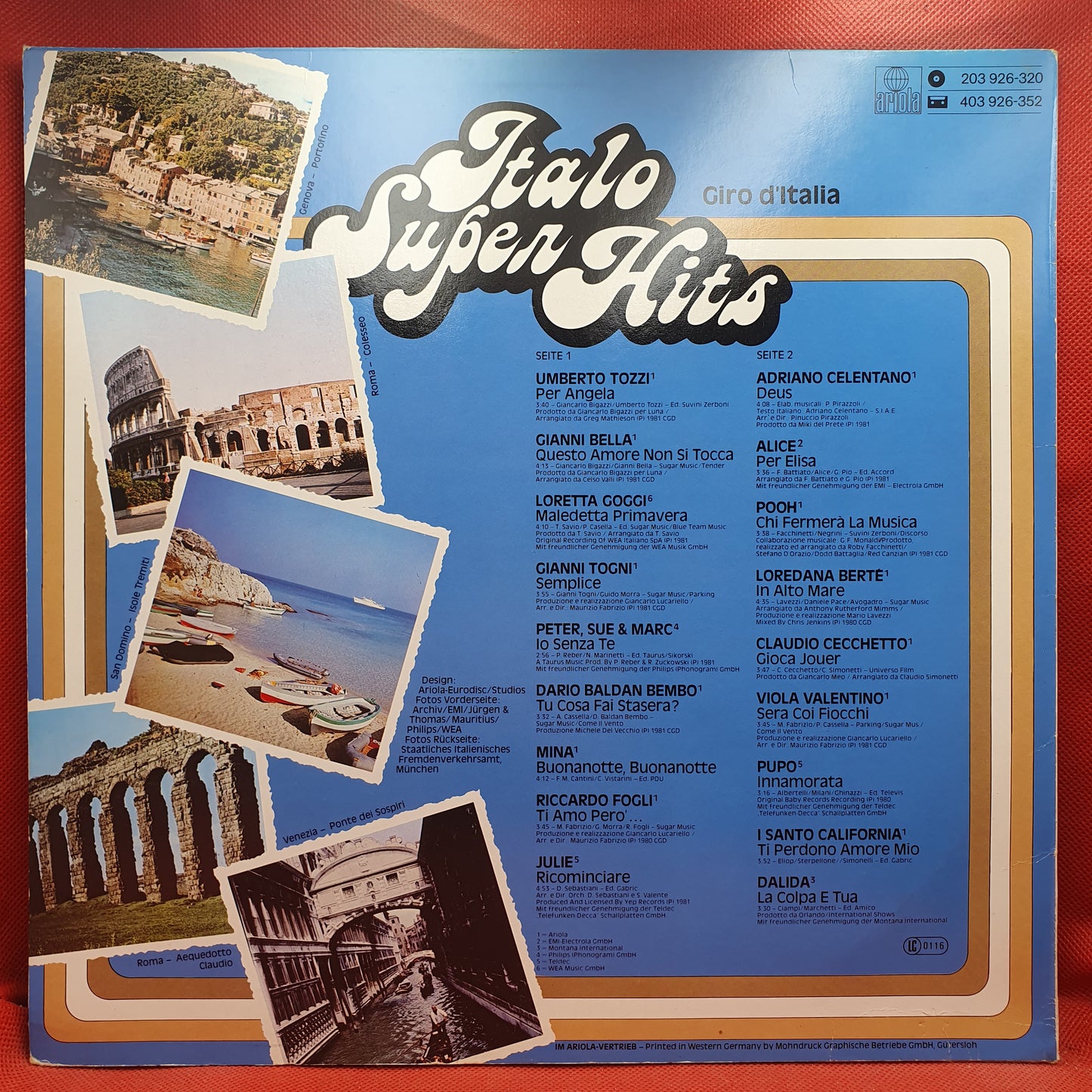 Various – Italo Super Hits - Giro D'Italia