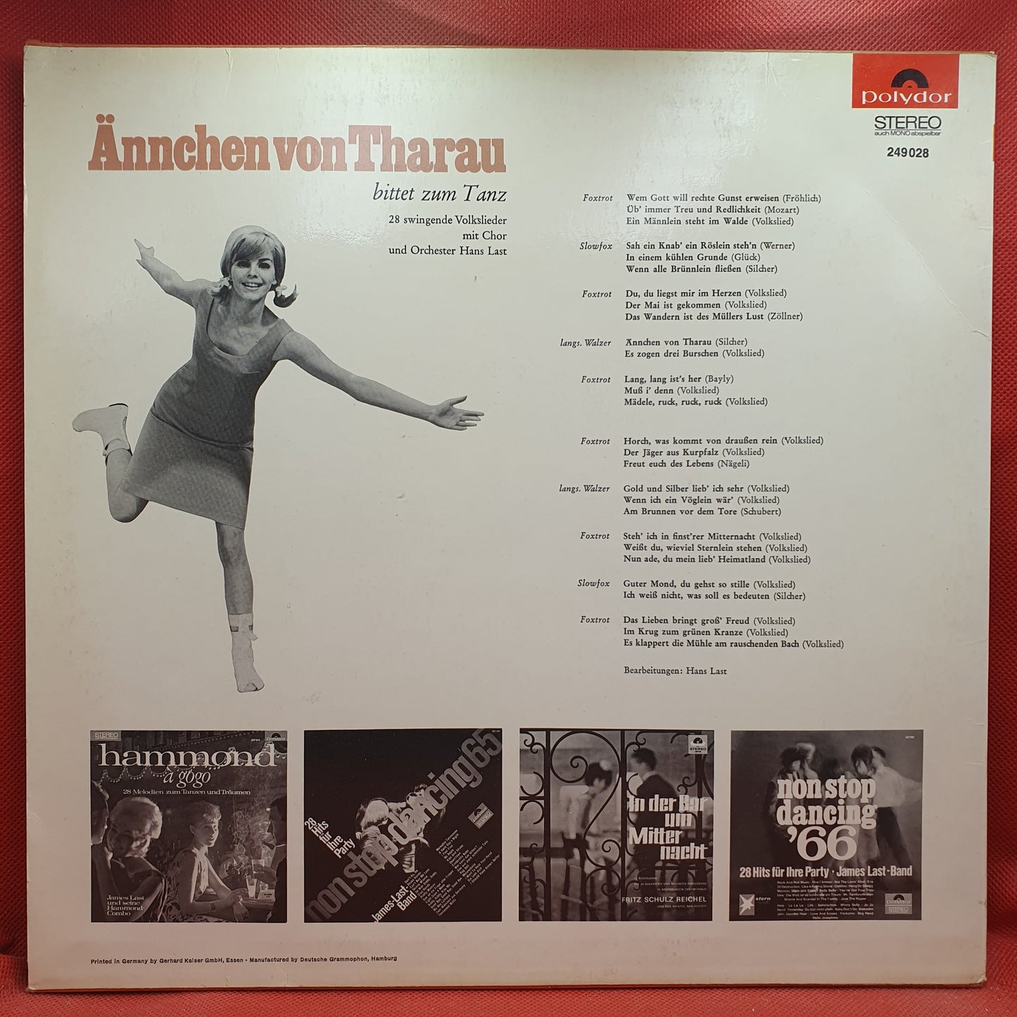 Chor Und Orchester Hans Last – Ännchen Von Tharau Bittet Zum Tanz