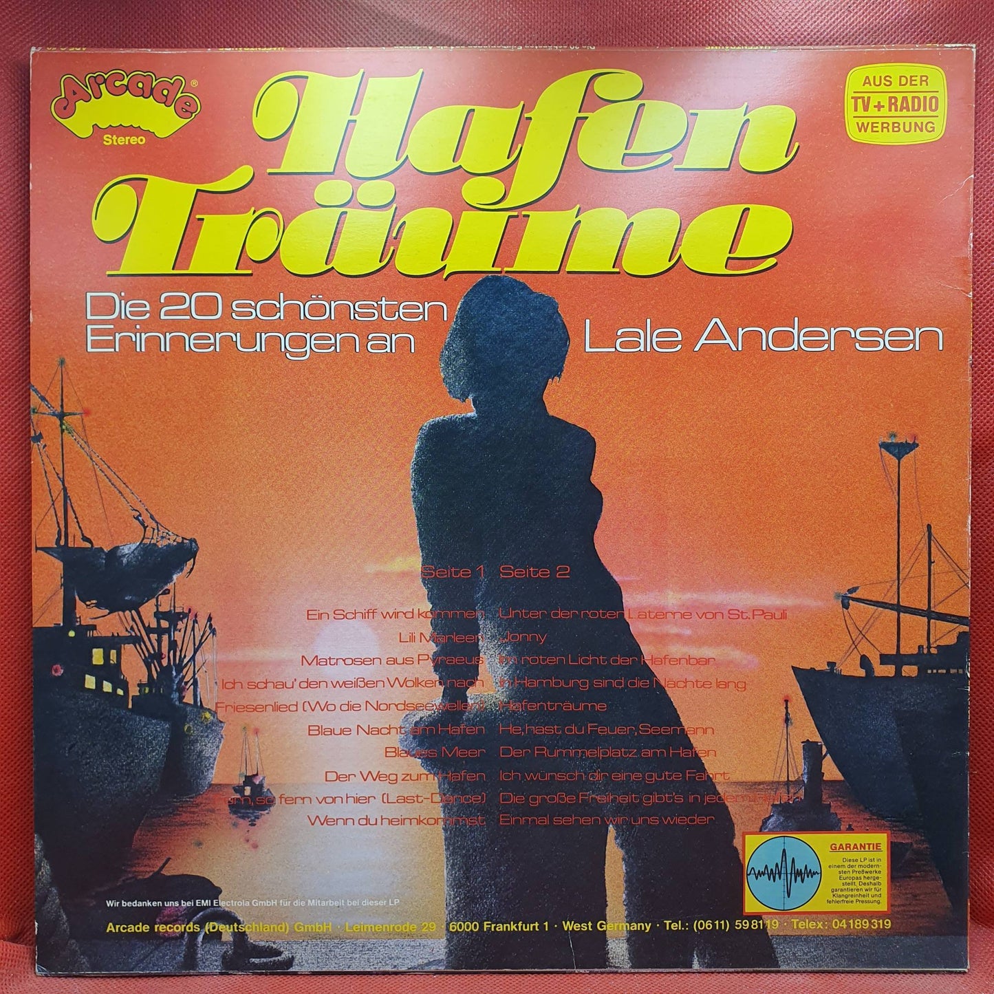 Lale Andersen – Hafen Träume (Die 20 Schönsten Erinnerungen An Lale Andersen)