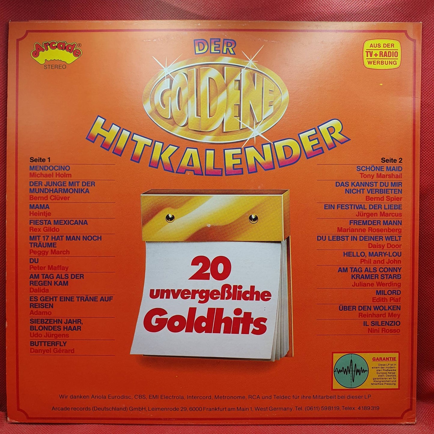 Various – Der Goldene Hitkalender