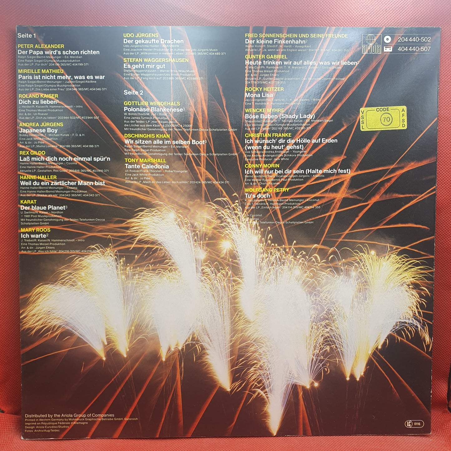 Various – Die Deutschen Super 20 (Neu '82)