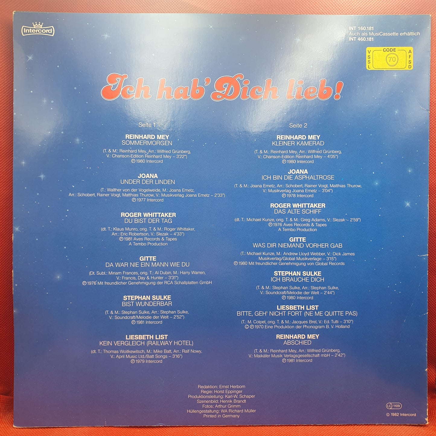 Various – Ich Hab' Dich Lieb!