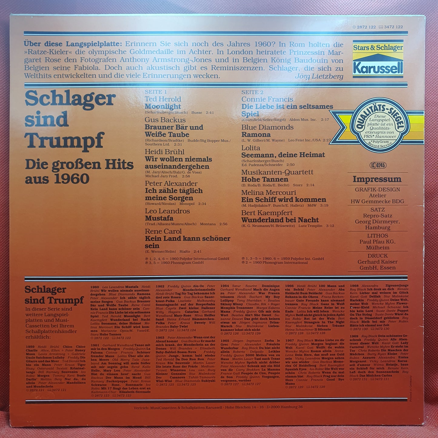 Various – Schlager Sind Trumpf 1960