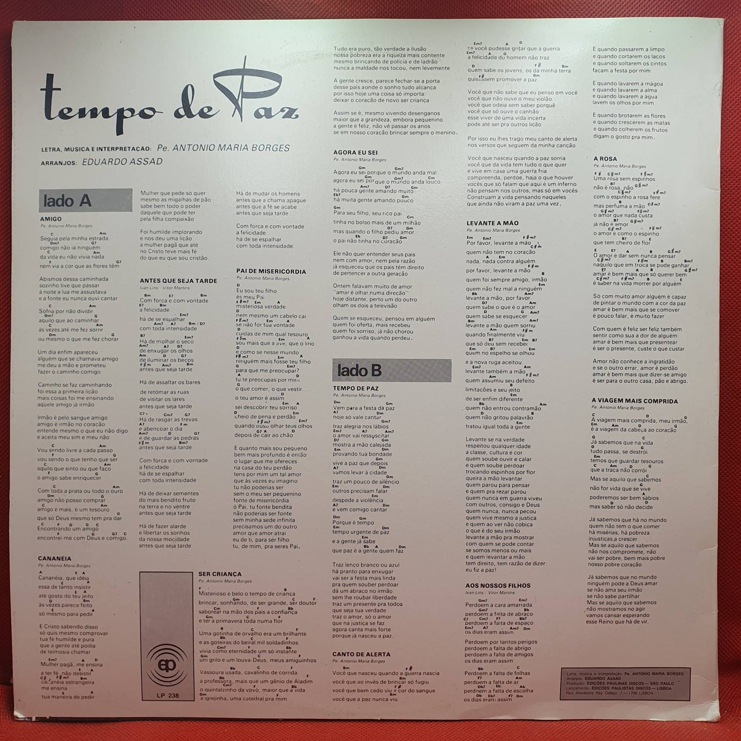 Pe António Maria Borges – Tempo De Paz