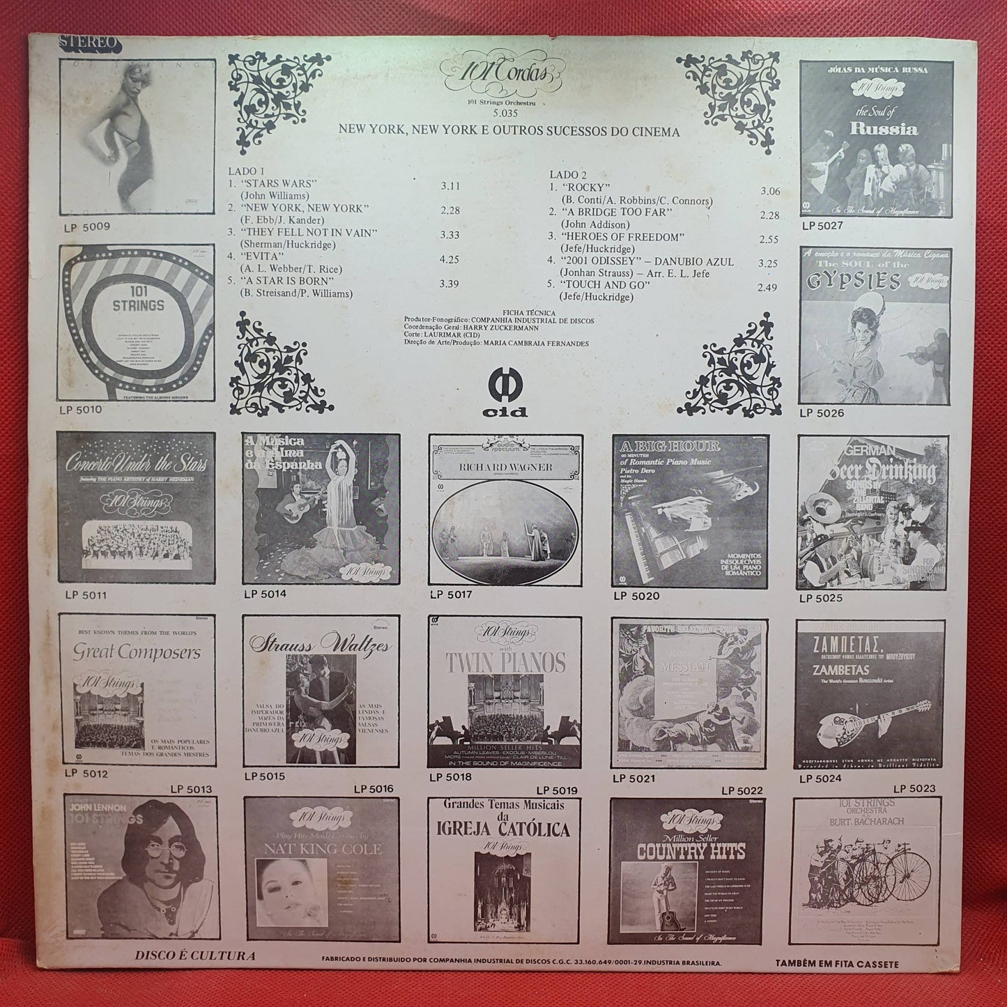 101 Strings – New York, New York E Outros Sucessos Do Cinema - Vinyl Store Online