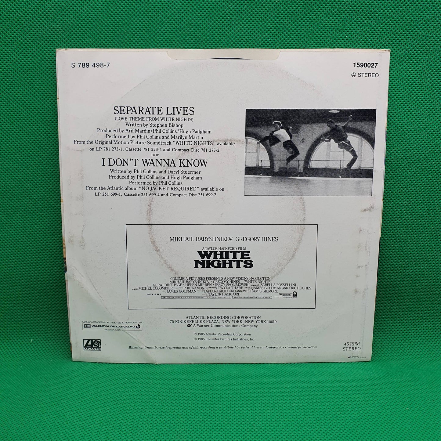 Phil Collins And Marilyn Martin – Separate Lives (Love Theme From White Nights)