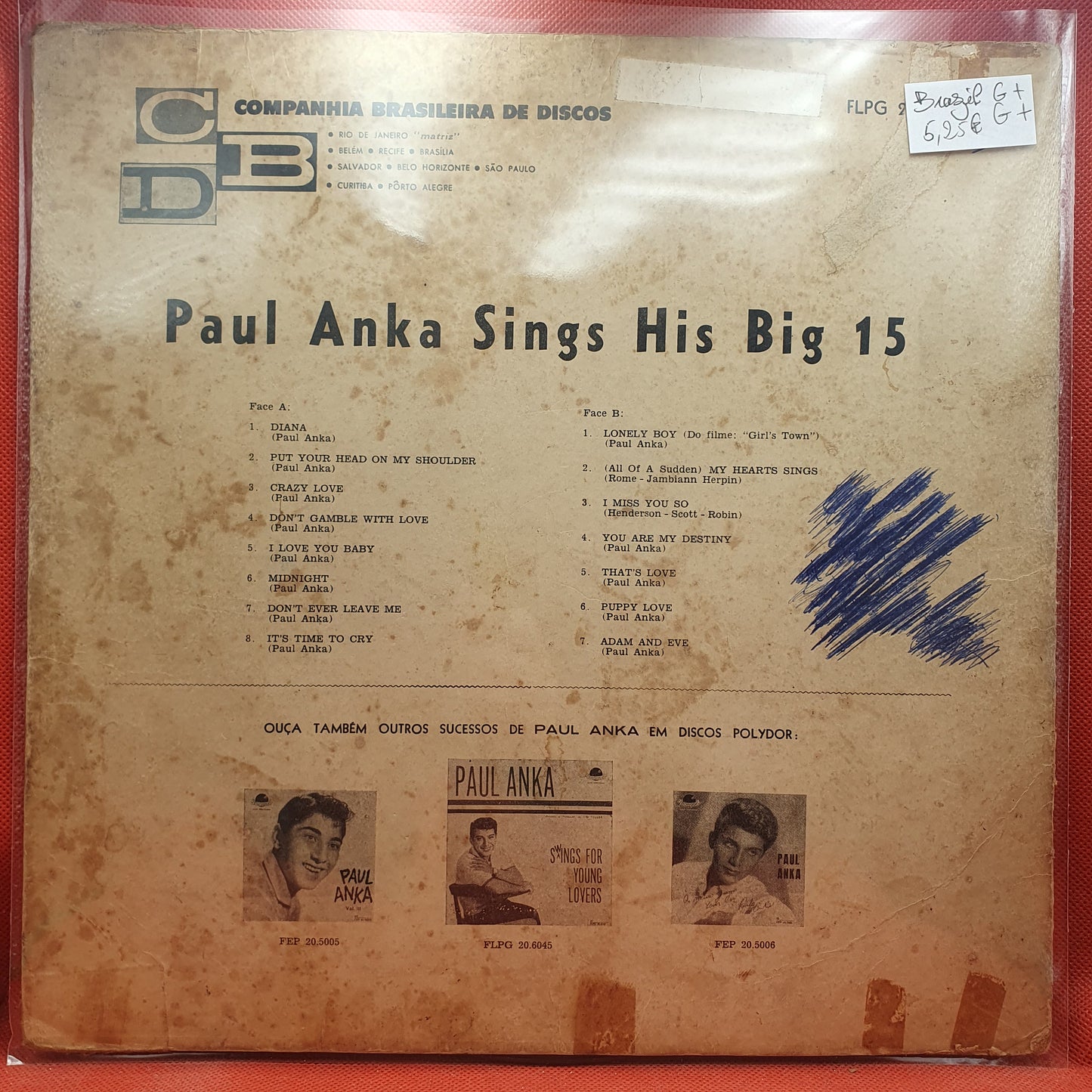 Paul Anka – Sings His Big 15