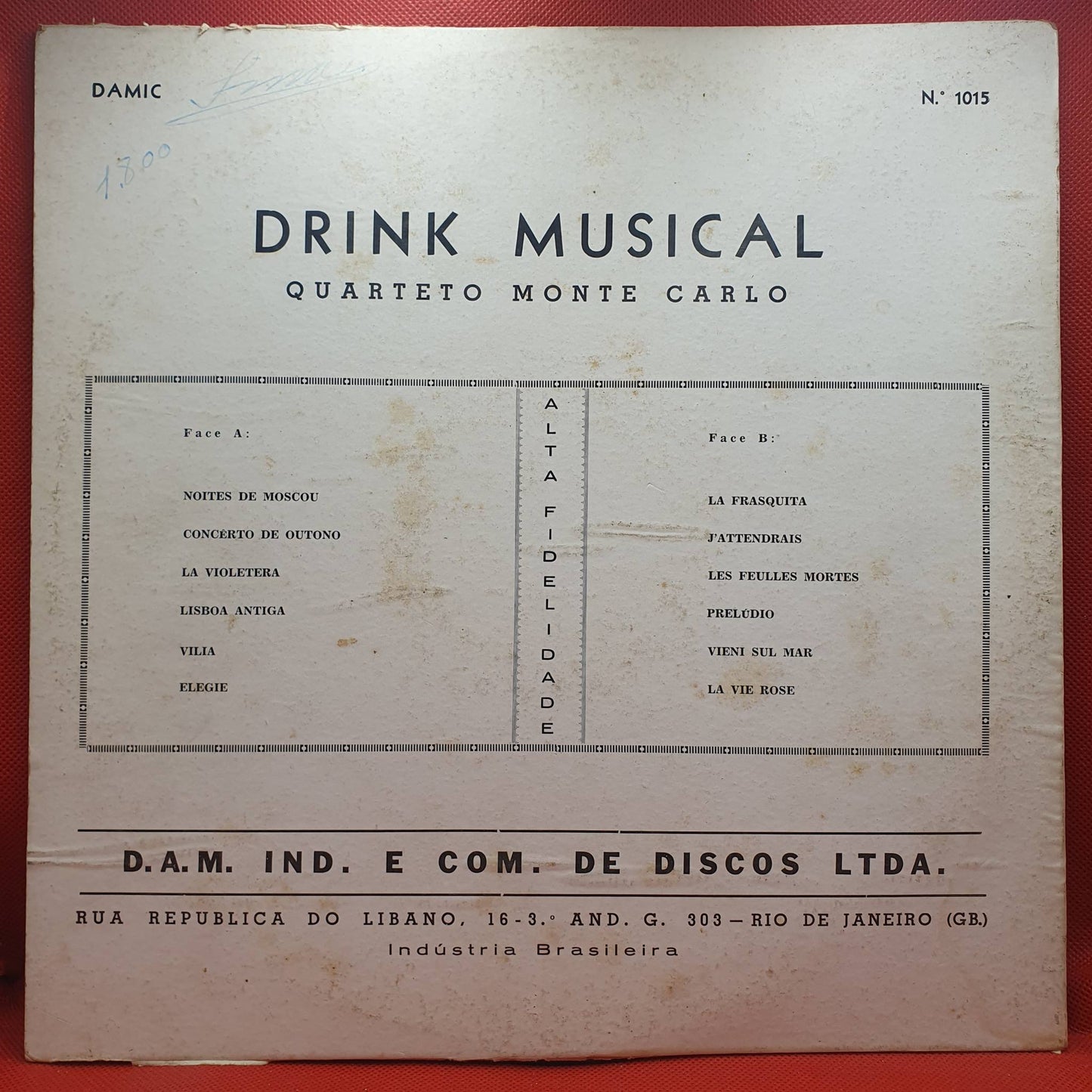 Quarteto Monte Carlo – Drink Musical...