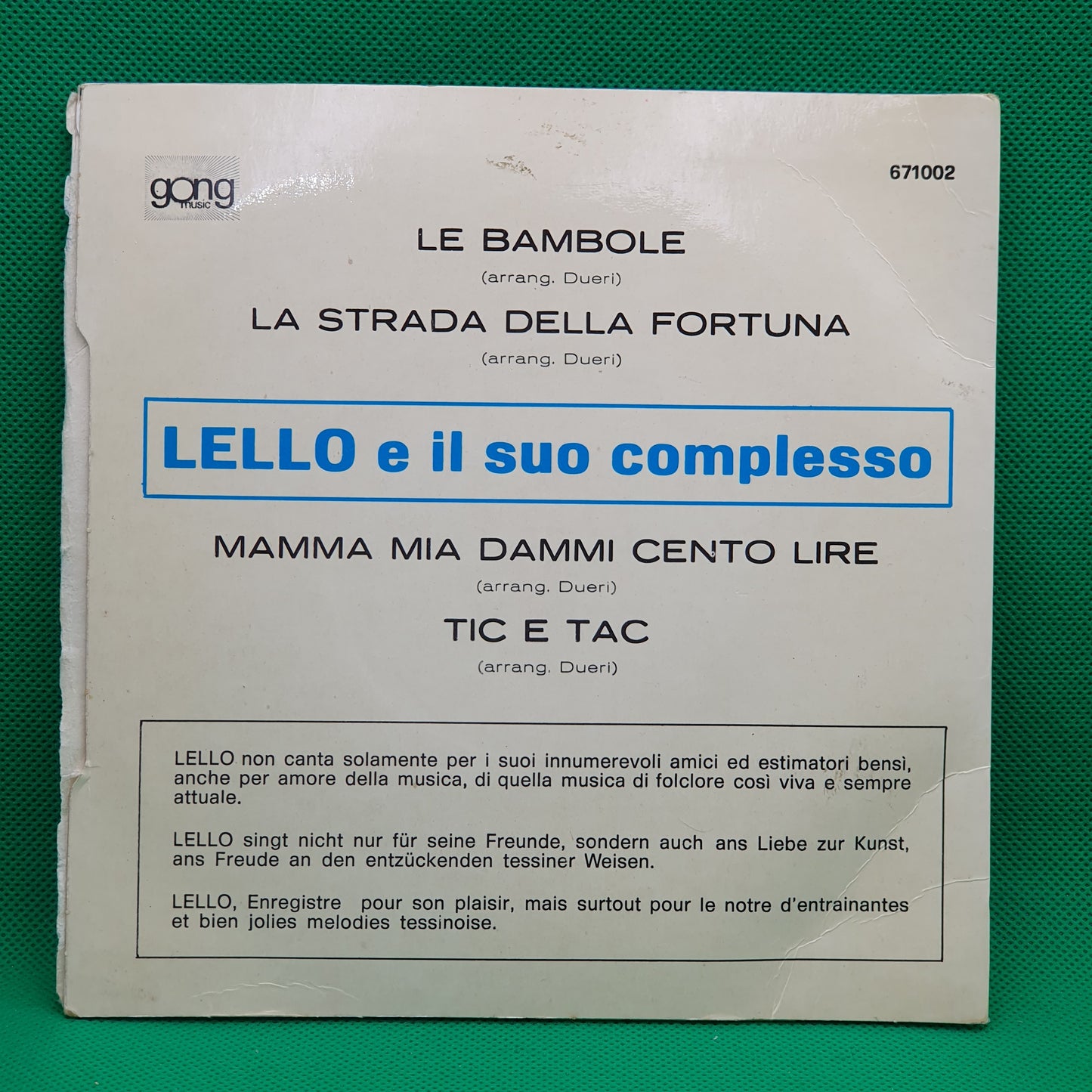 Lello E Il Suo Complesso – Ascona