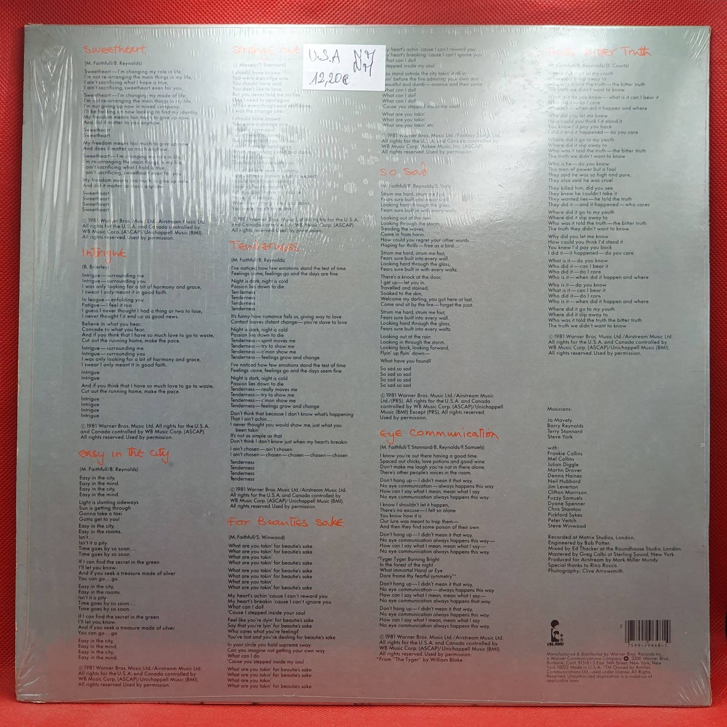 Marianne Faithfull – Dangerous Acquaintances