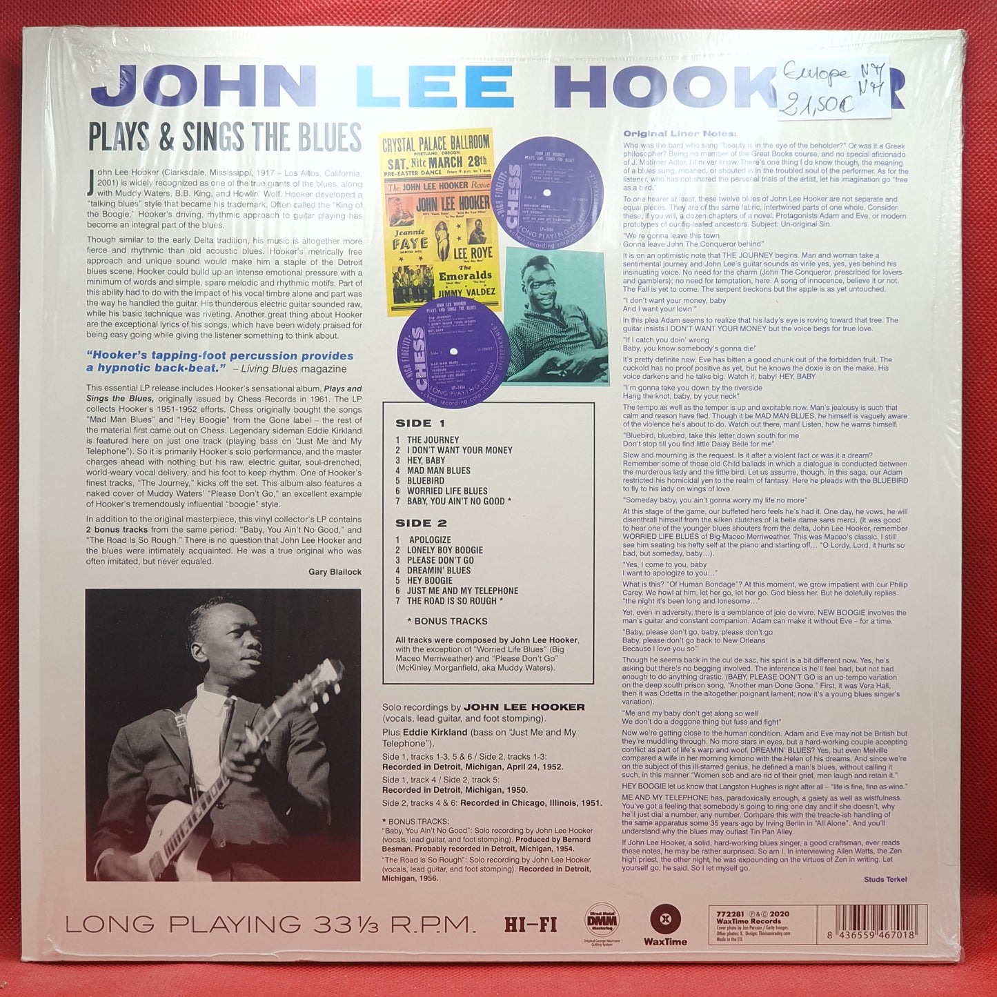 John Lee Hooker – Plays & Sings The Blues