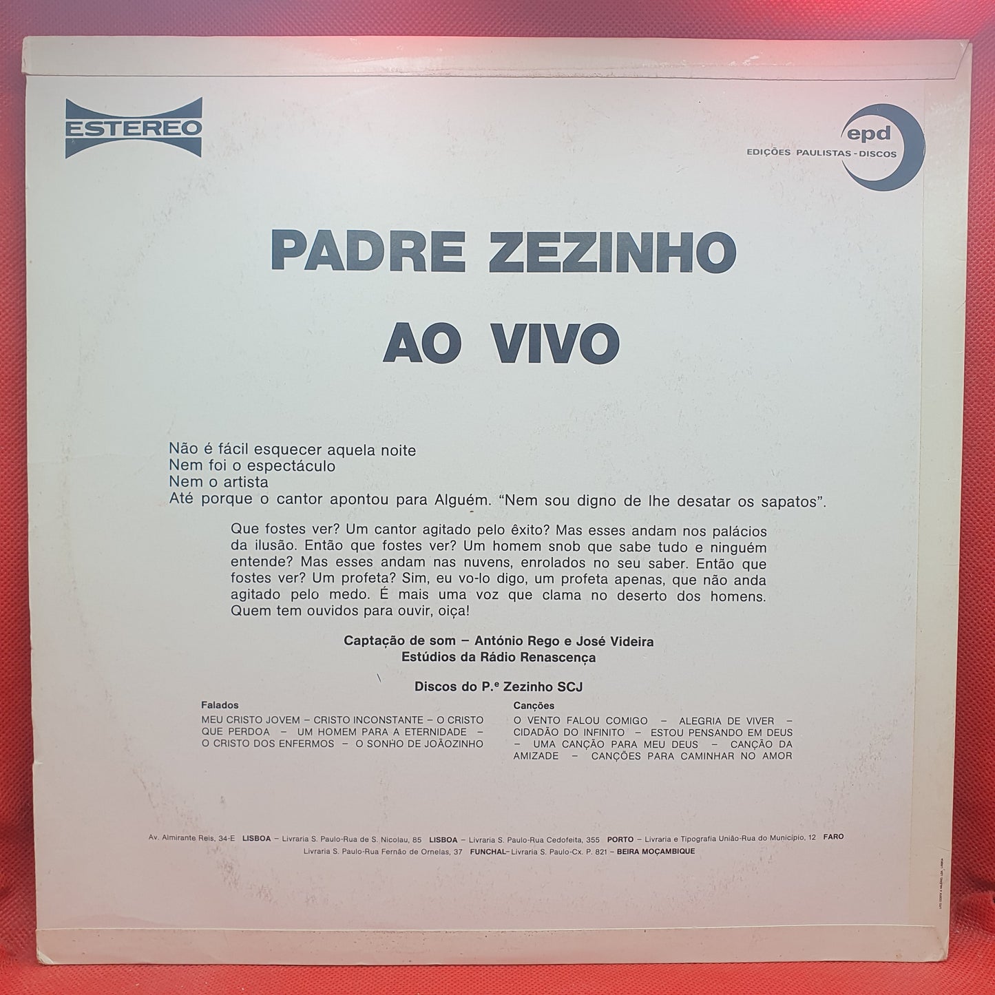 Padre Zezinho SCJ – Ao Vivo