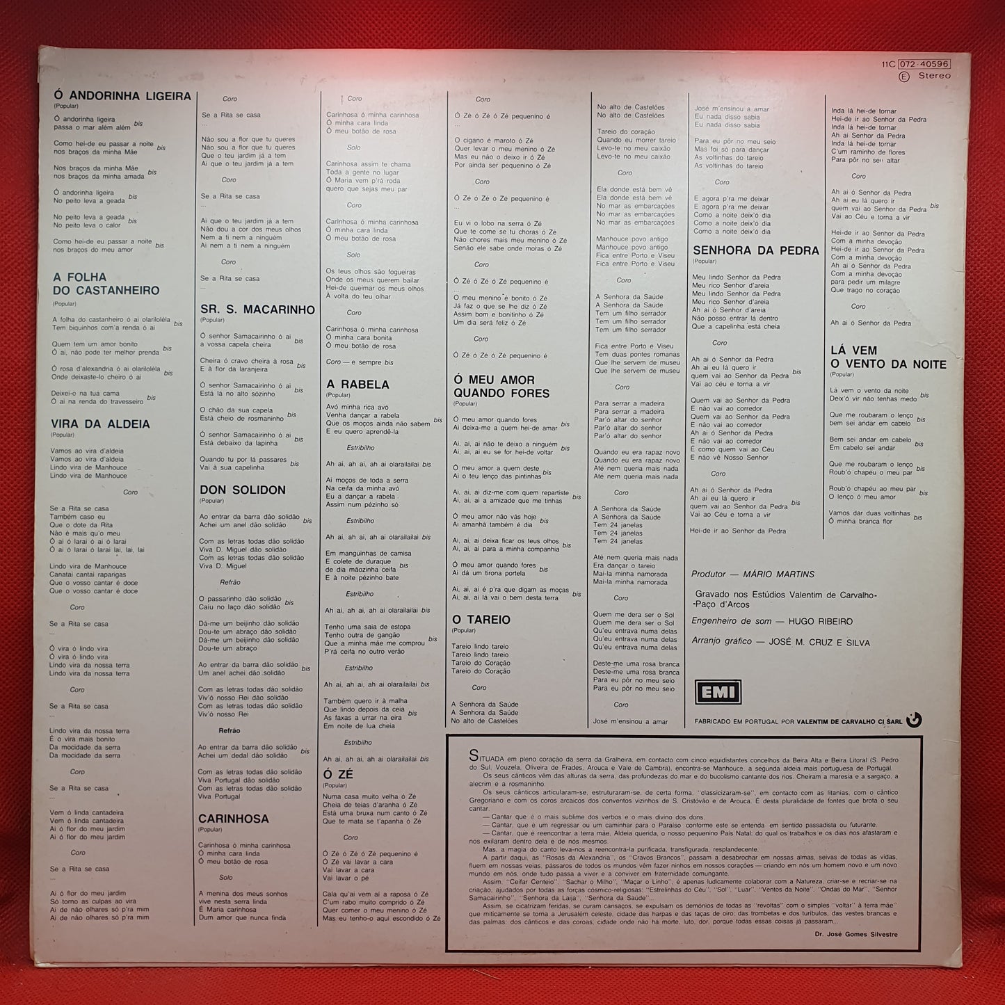 Grupo De Cantares De Manhouce – Cantares da Beira