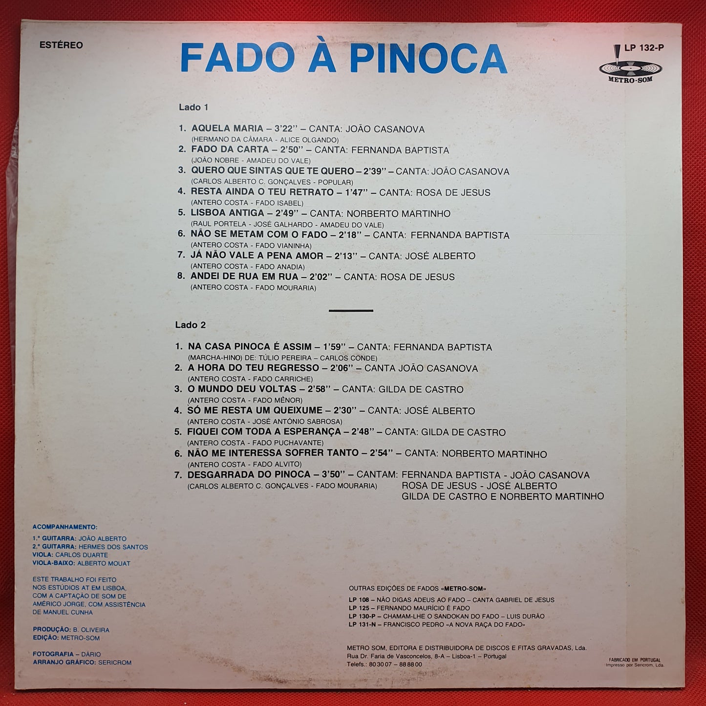 Various – Fado Á Pinoca