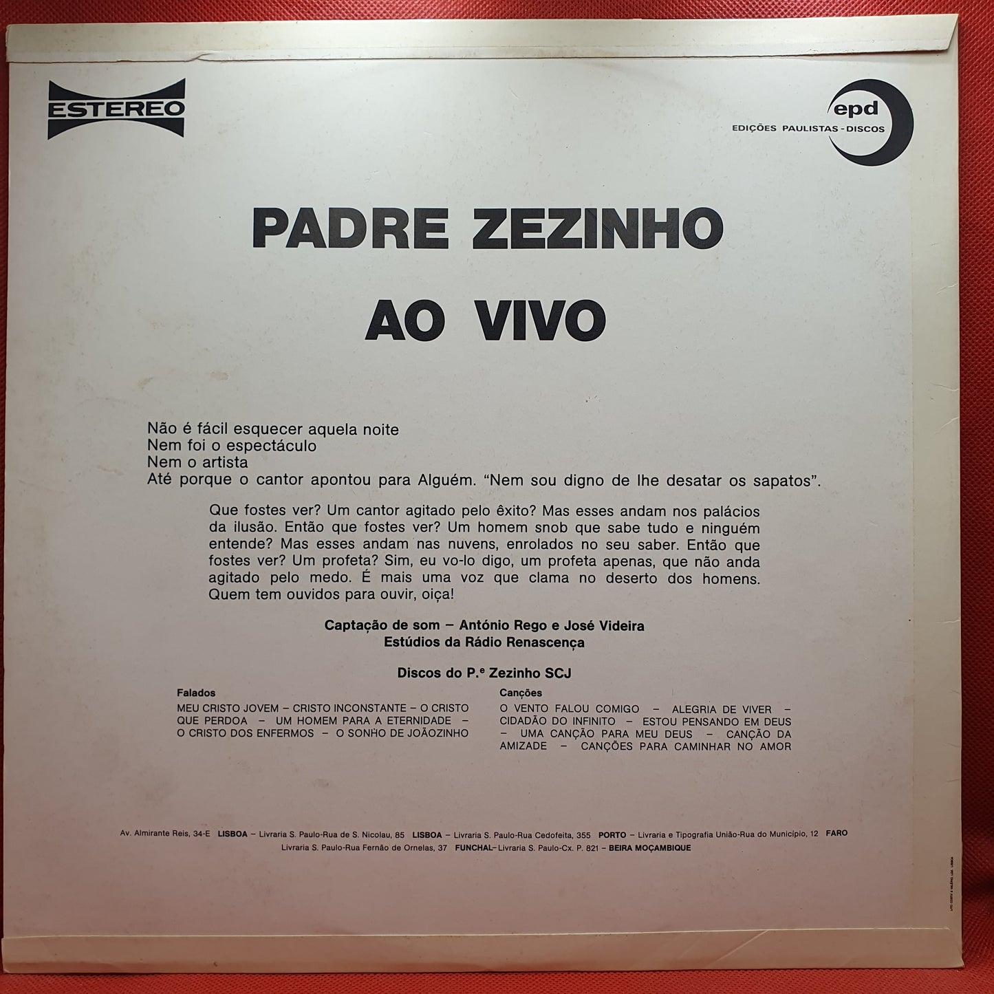 Padre Zezinho SCJ – Ao Vivo