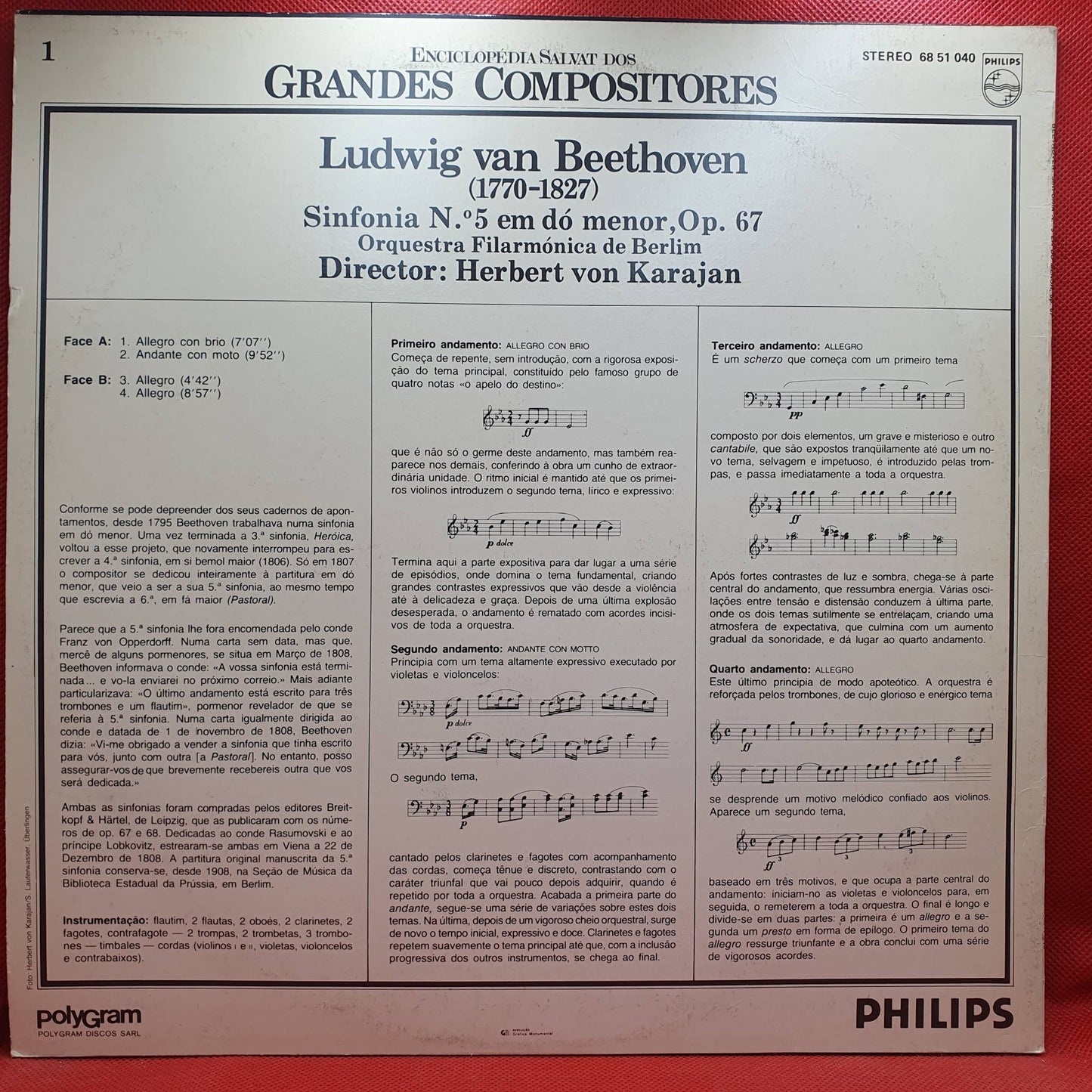 Ludwig van Beethoven - Herbert von Karajan – Sinfonia N.º 5 Em Dó Menor, Op. 67