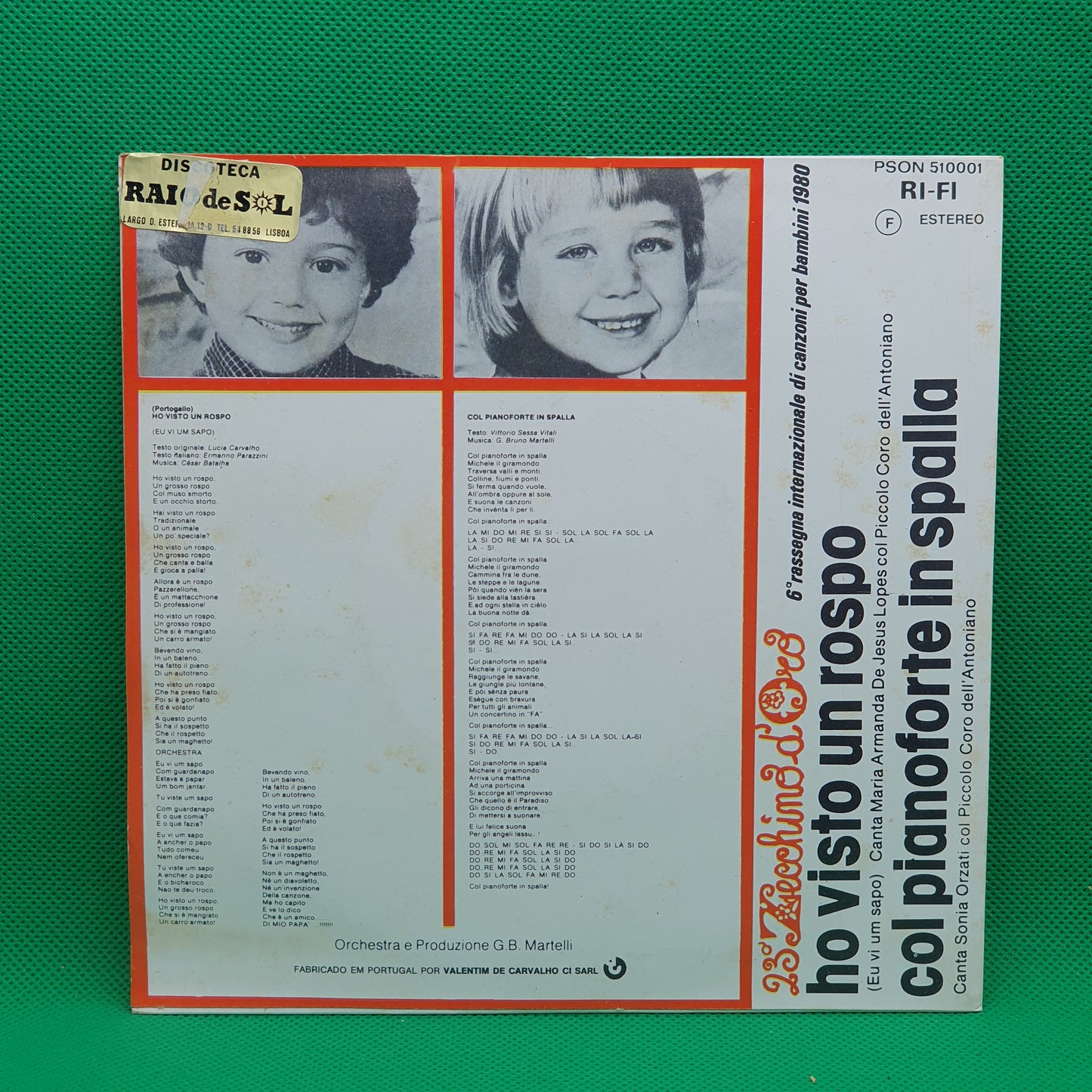 Maria Armanda / Piccolo Coro Dell'Antoniano – Eu Vi Um Sapo / Ho Visto Un Rospo