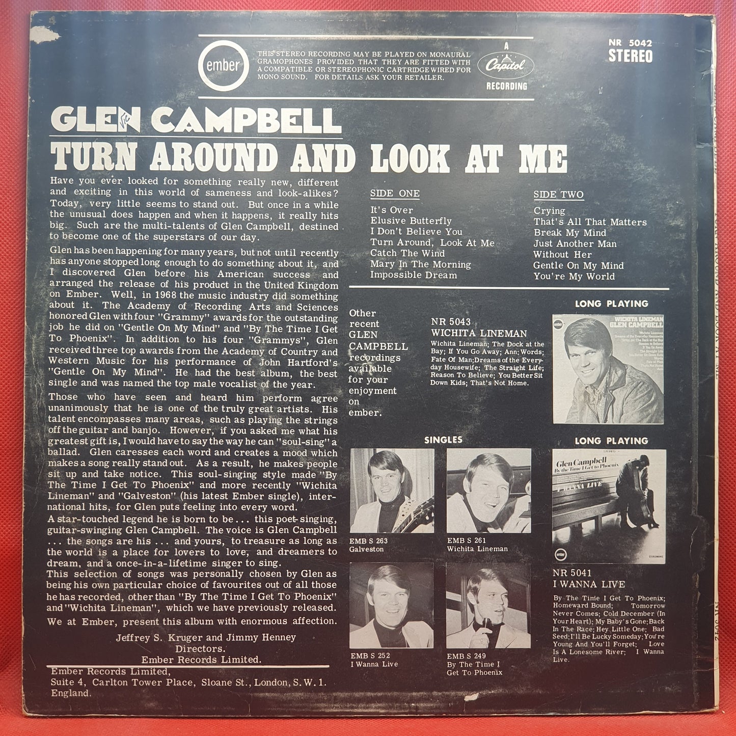 Glen Campbell – Turn Around And Look At Me