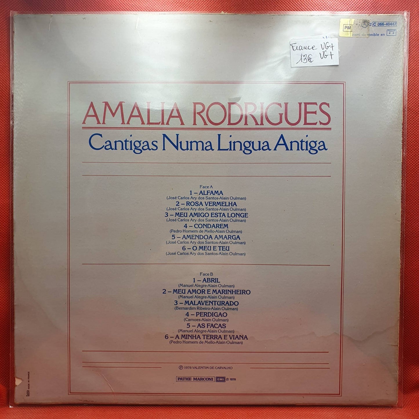 Amália Rodrigues – Cantigas Numa Língua Antiga