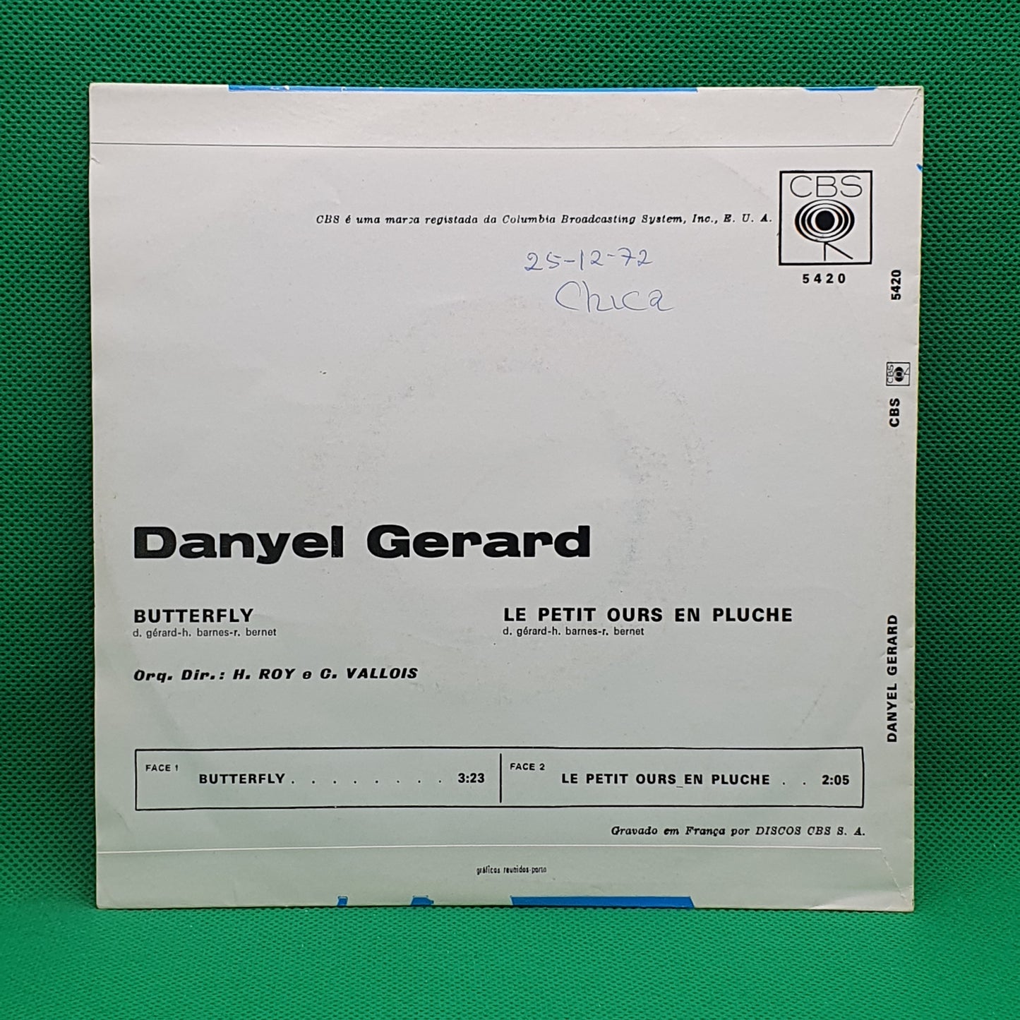 Danyel Gerard – Butterfly / Le Petit Ours En Pluche