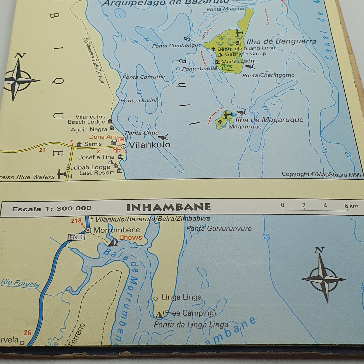 Turinta Mapas - Moçambique: Maputo e Beira