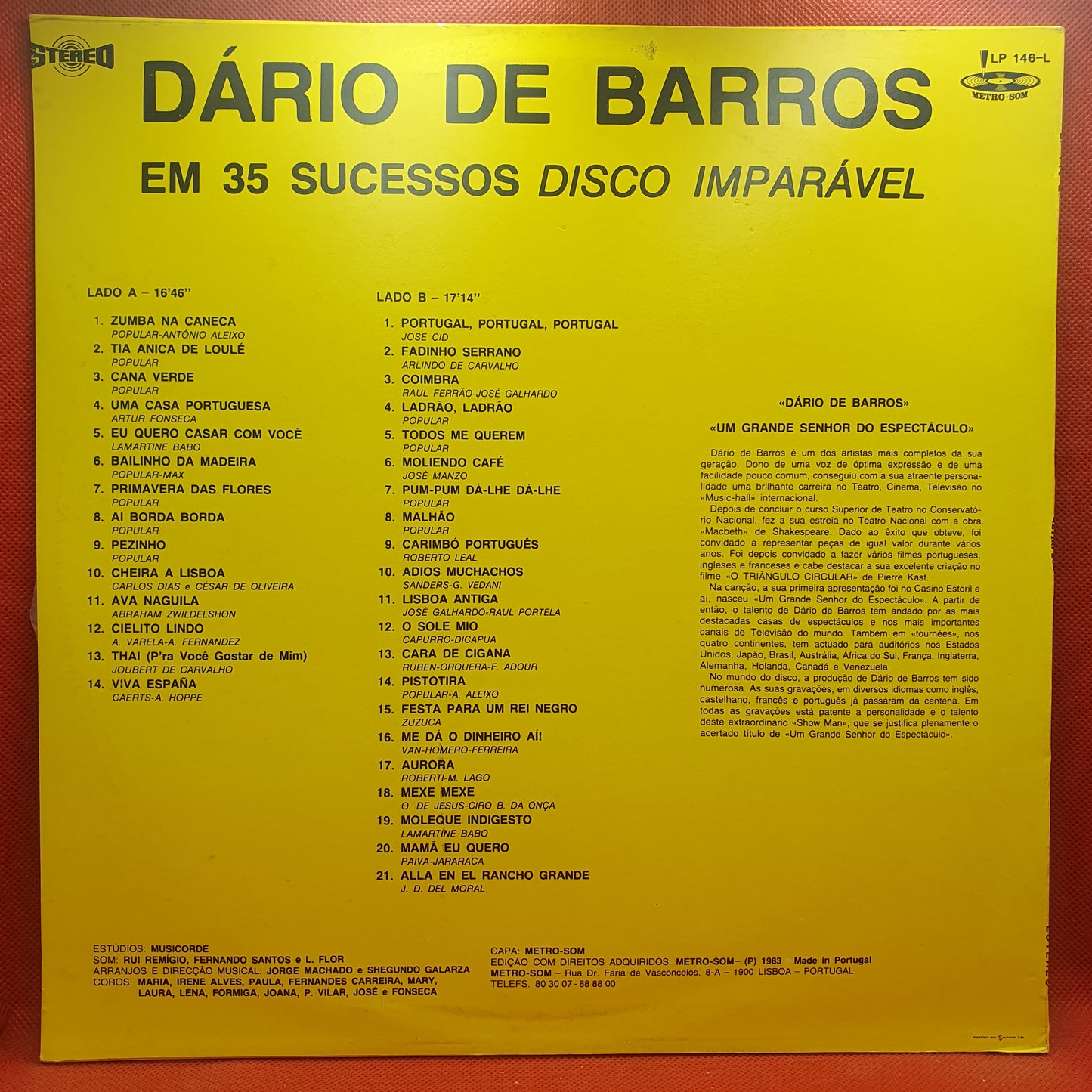 Dário De Barros – Em 35 Sucessos Disco Imparável