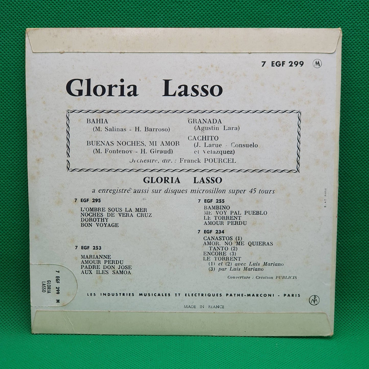 Gloria Lasso – Bahia / Buenas Noches Mi Amor / Granada / Cachito